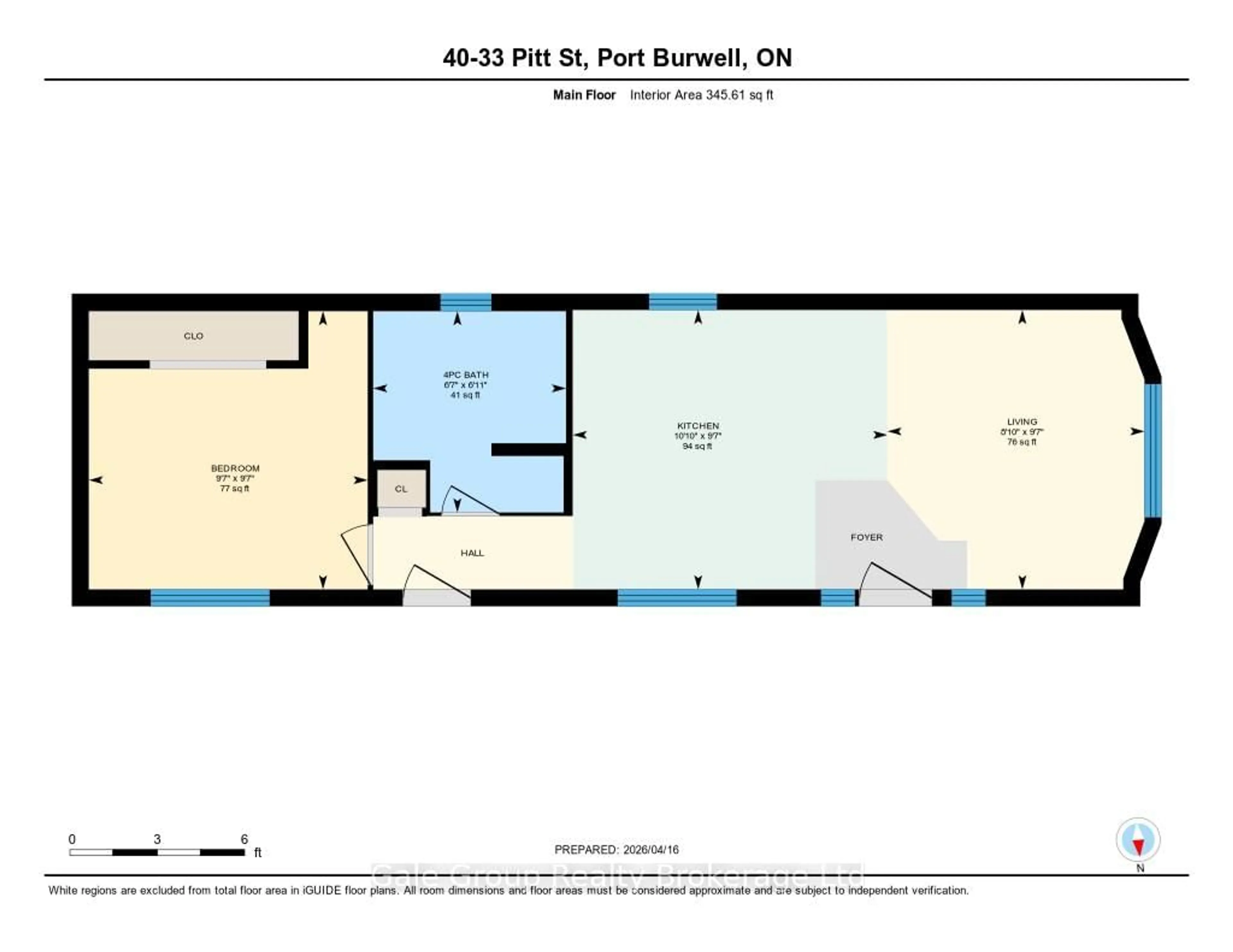 Floor plan for 33 Pitt St, Bayham Ontario N0J 1T0