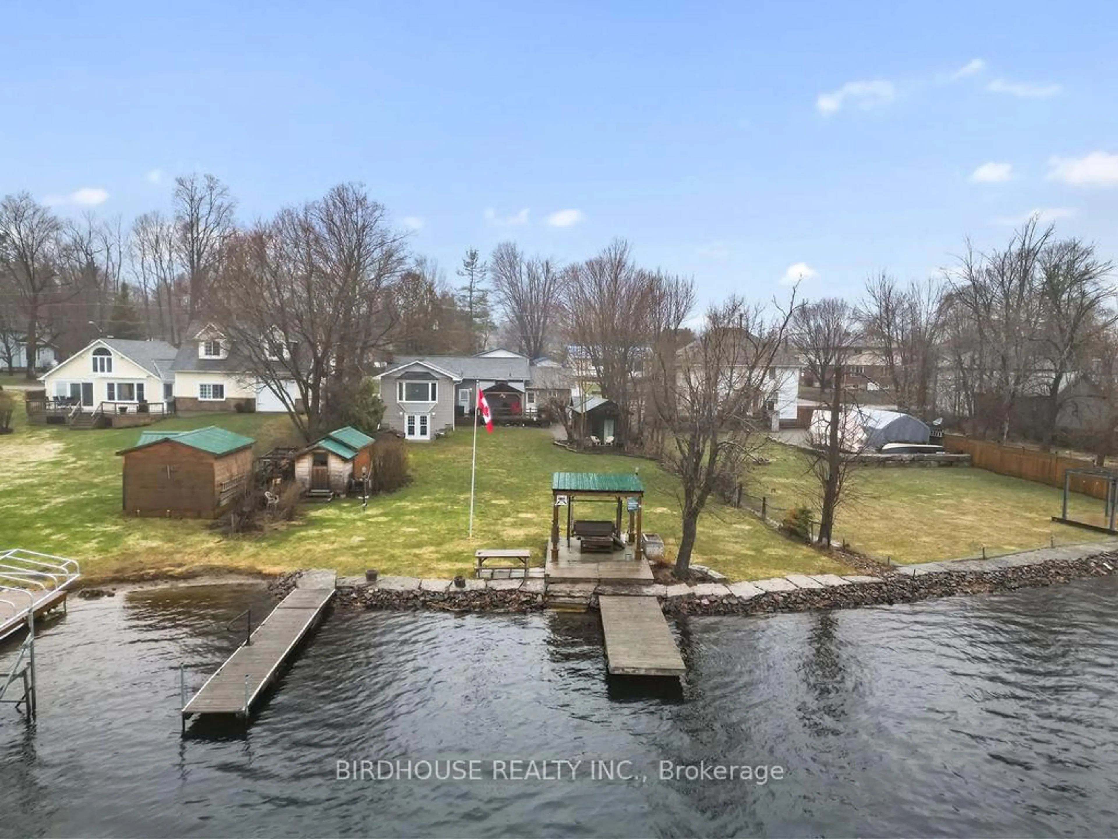 A pic from outside/outdoor area/front of a property/back of a property/a pic from drone, water/lake/river/ocean view for 47 North Water St, Kawartha Lakes Ontario K0M 1K0