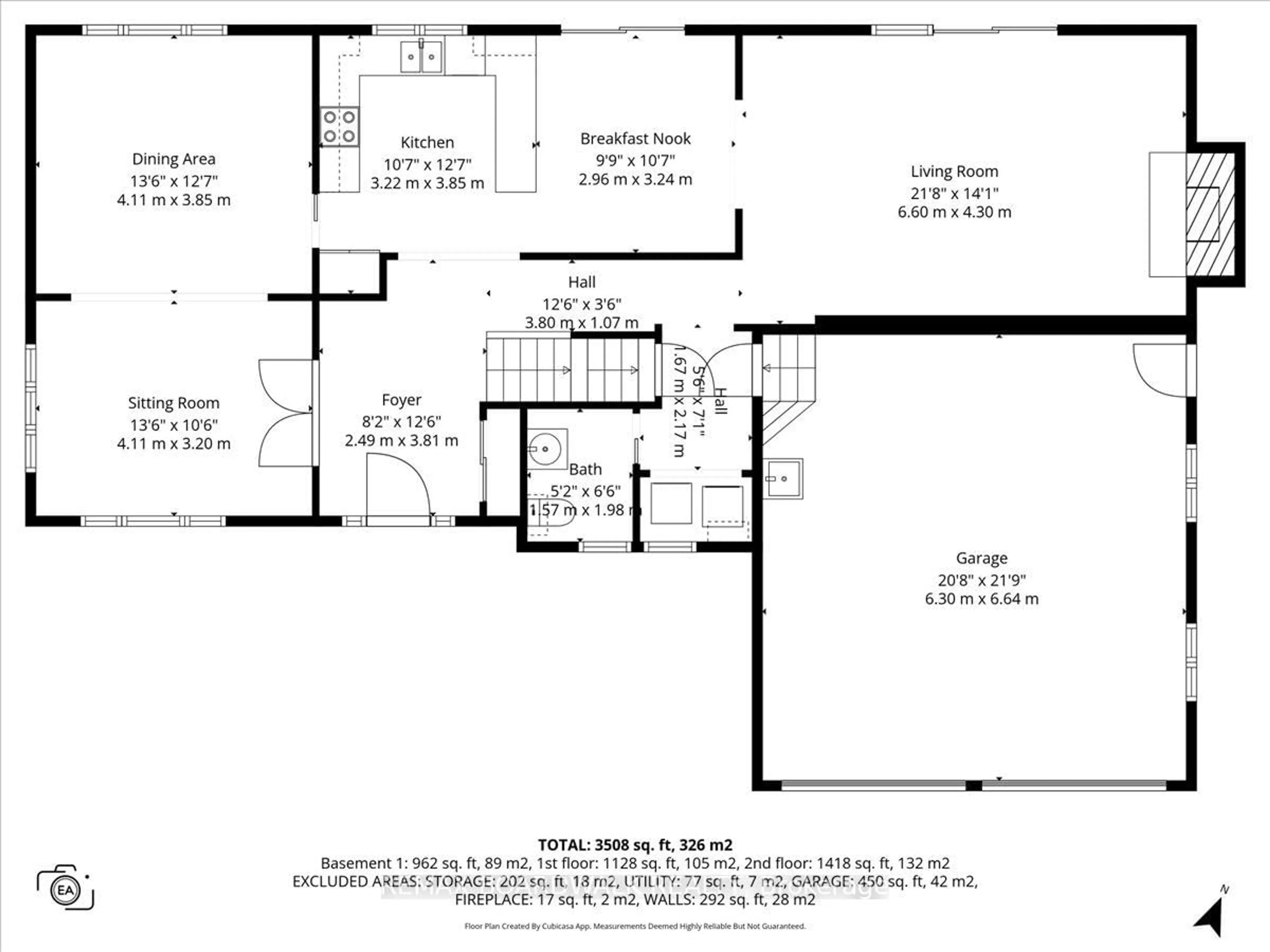 Floor plan for 7089 Bush Dr, Ottawa Ontario K4P 1M8