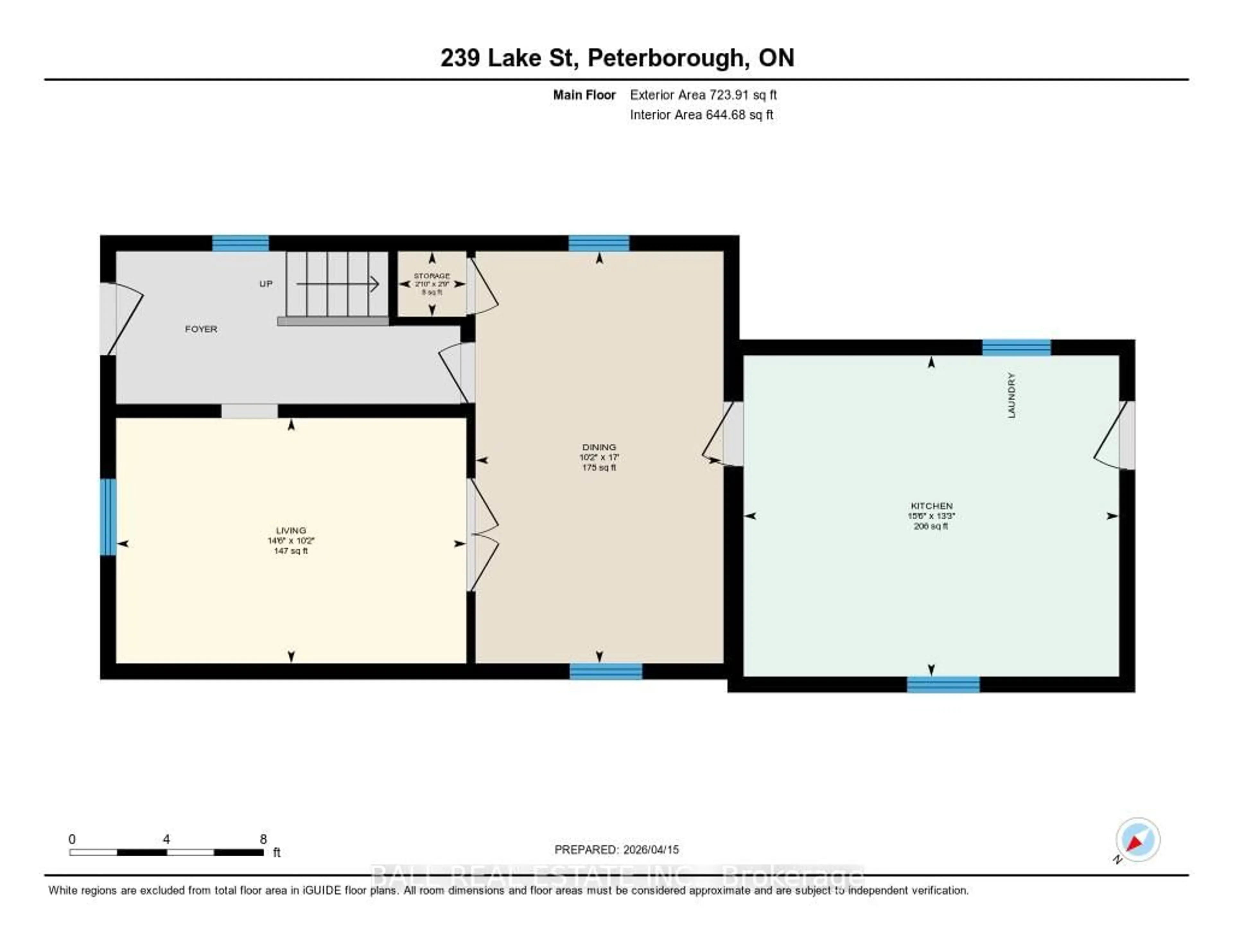 Floor plan for 239 Lake St, Peterborough Ontario K9J 2H5