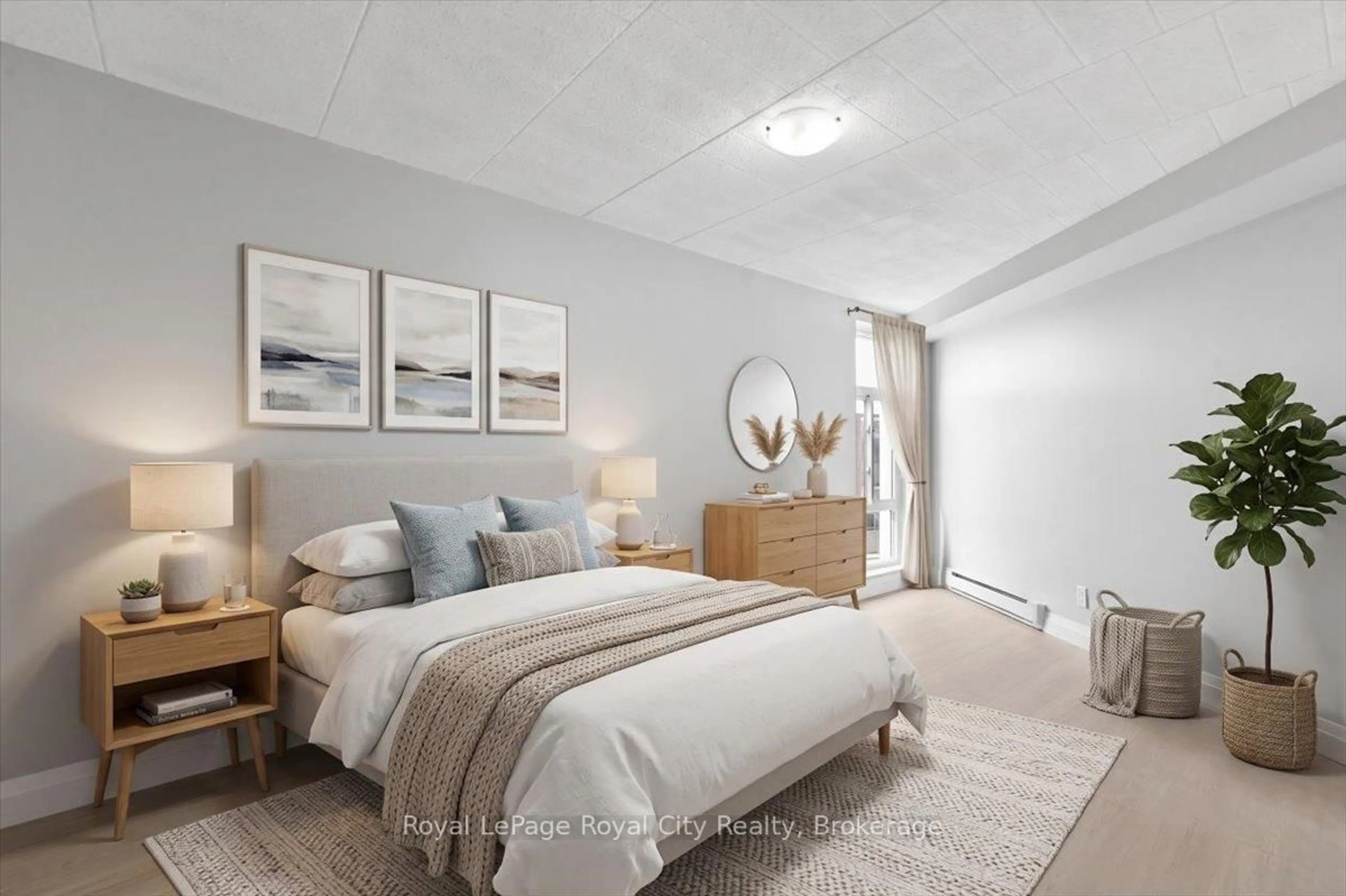 Bedroom with bed, unknown for 91 Conroy Cres #512, Guelph Ontario N1G 2V5