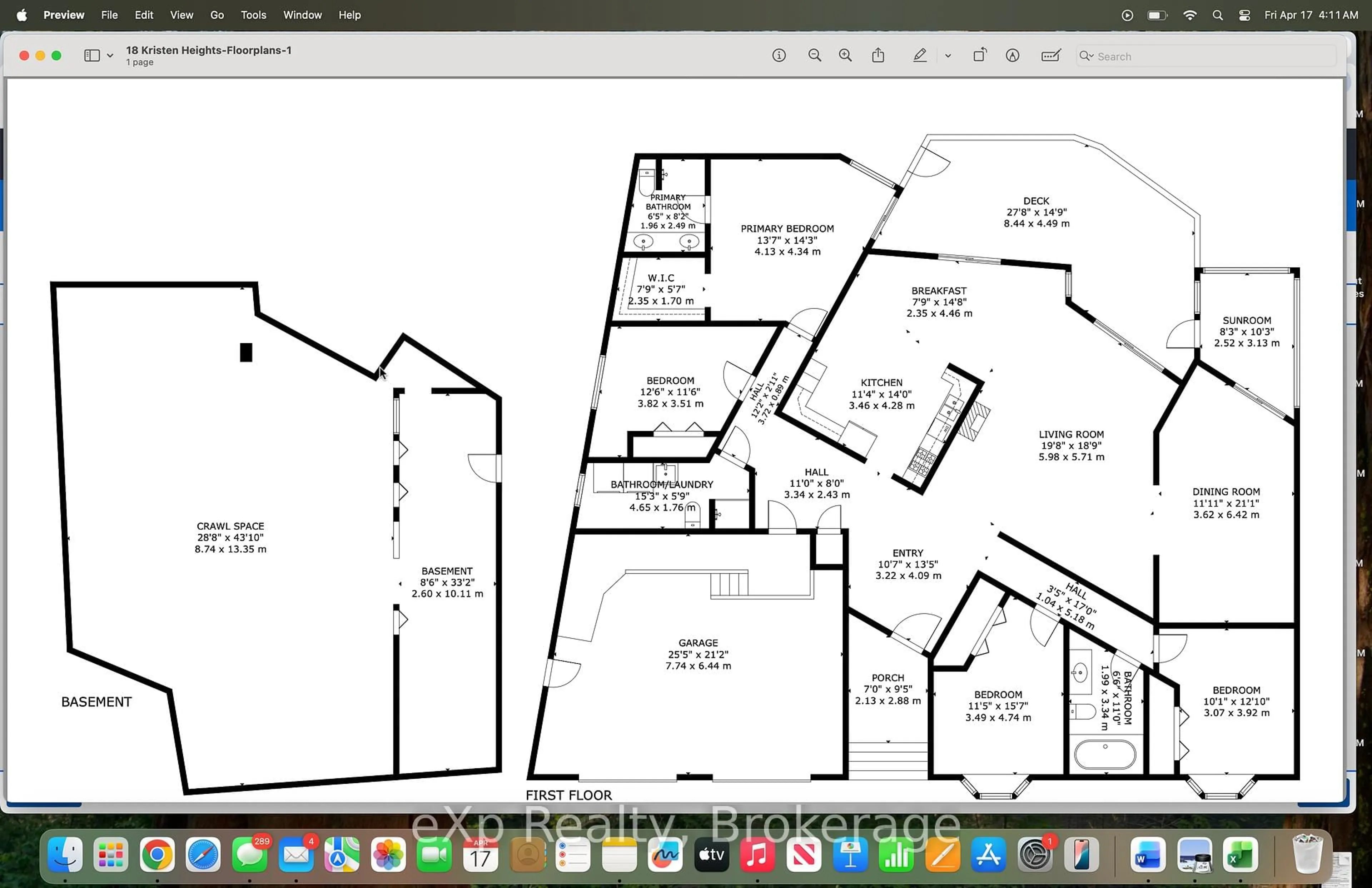 Floor plan for 18 Kristen Hts, Parry Sound Ontario P2A 2Z6