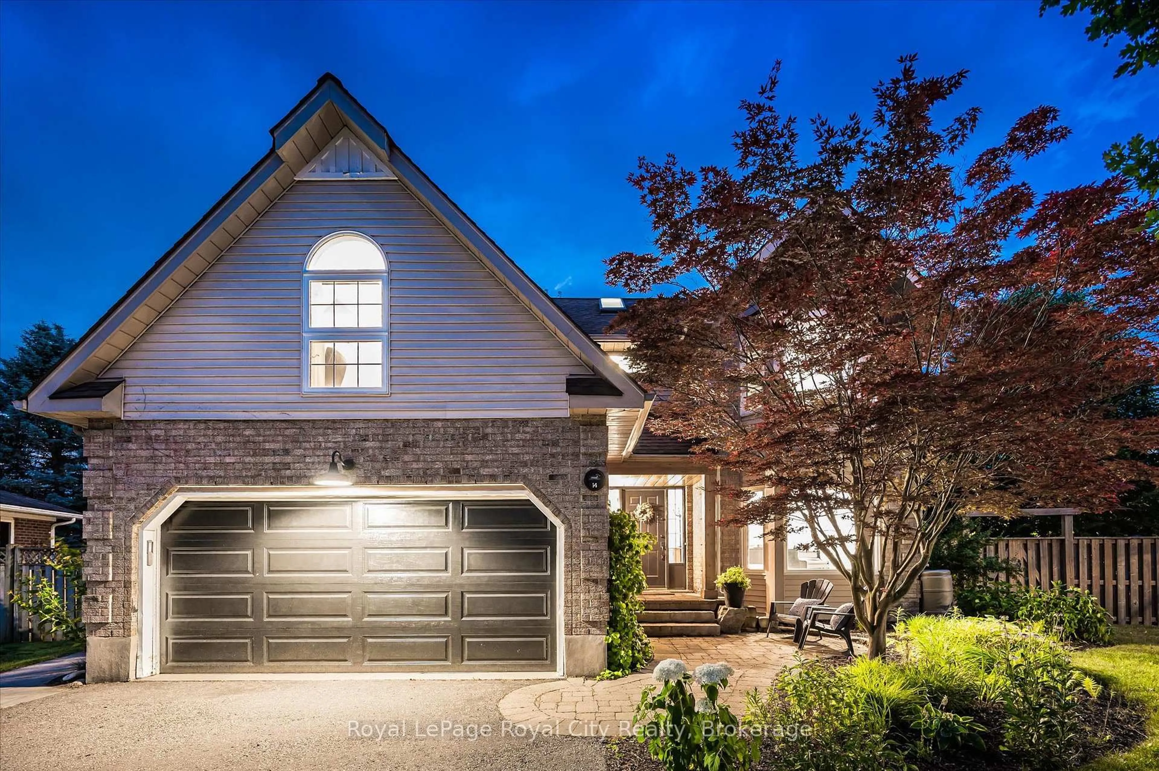 Home with brick exterior material, street for 14 Wood Duck Crt, Guelph Ontario N1C 1B1