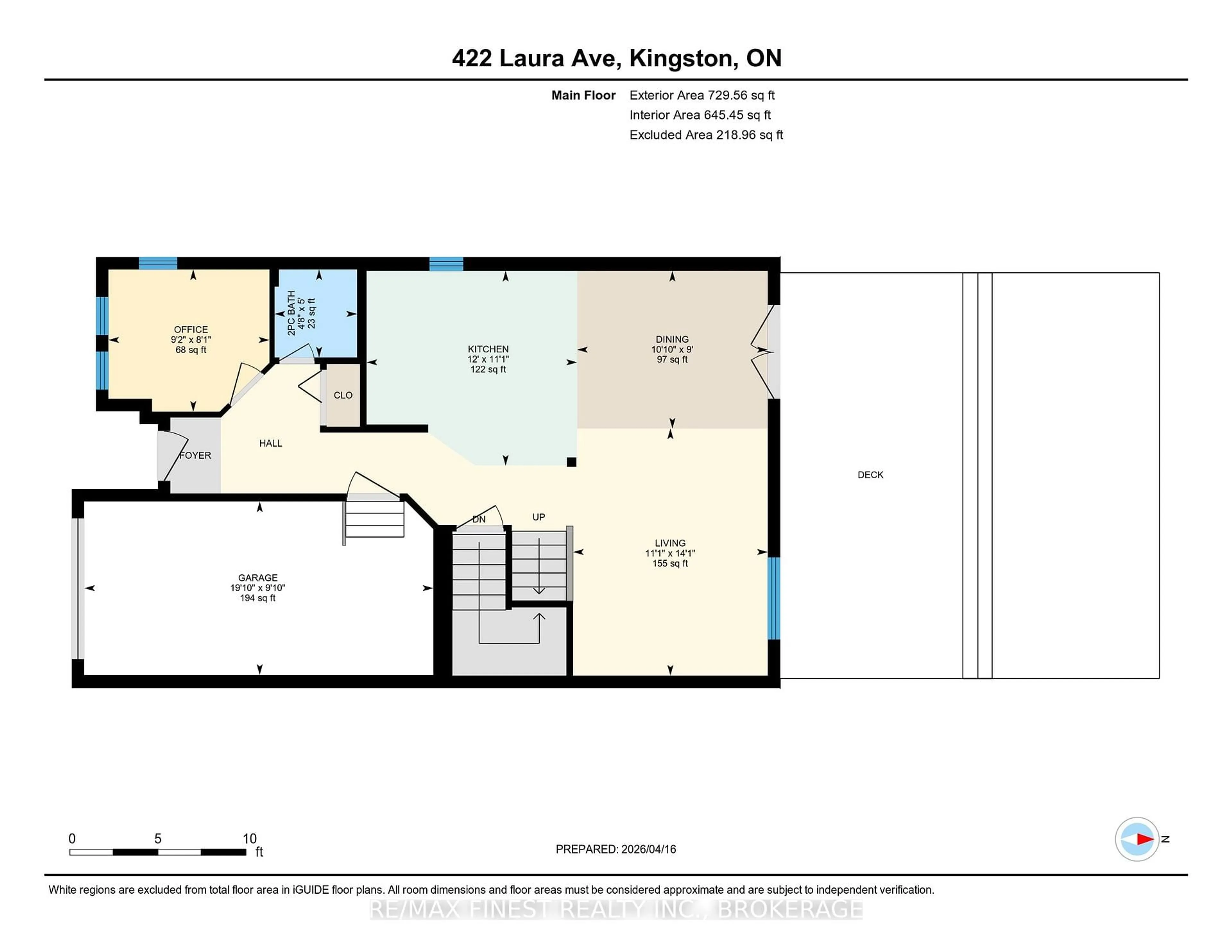 Floor plan for 422 Laura Ave, Kingston Ontario K7K 7M3