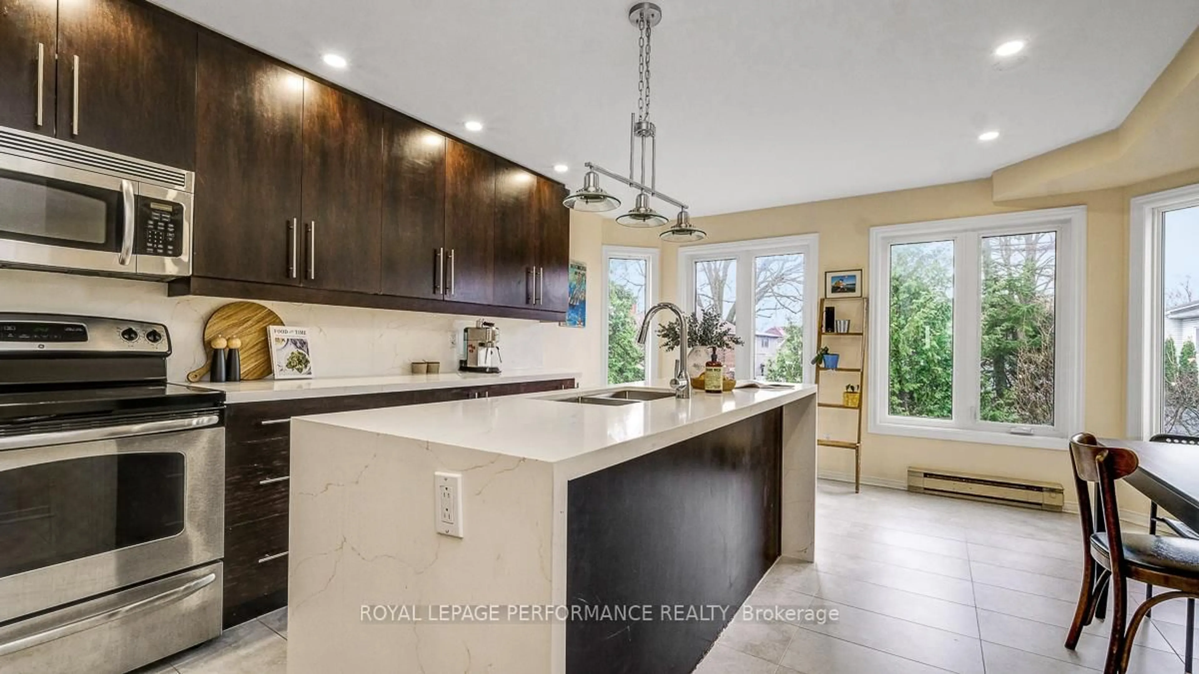 Contemporary kitchen, ceramic/tile floor for 4 Columbus Ave #2D, Ottawa Ontario K1K 1R3