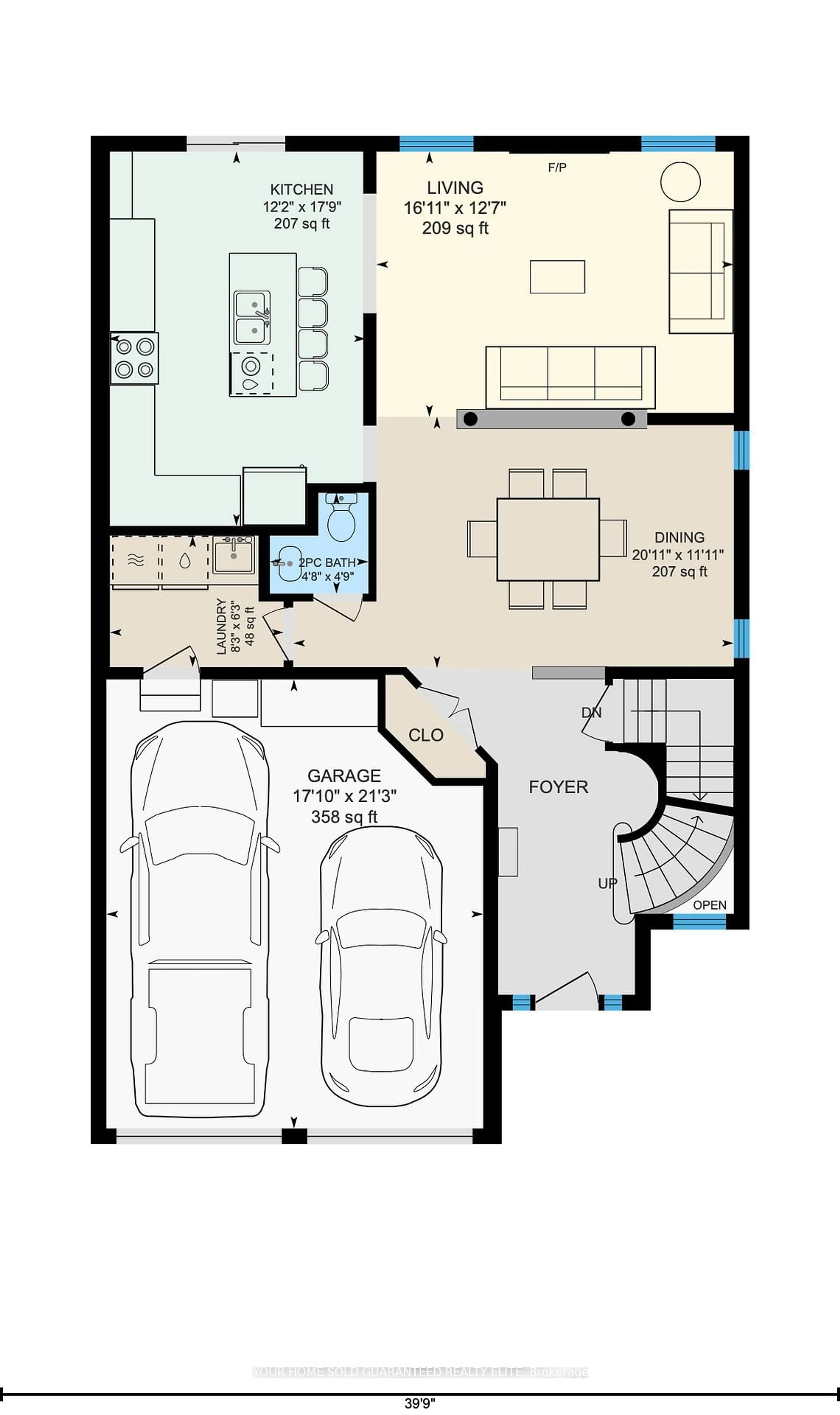Floor plan for 51 Hickory Cres, Grimsby Ontario L3M 5P9