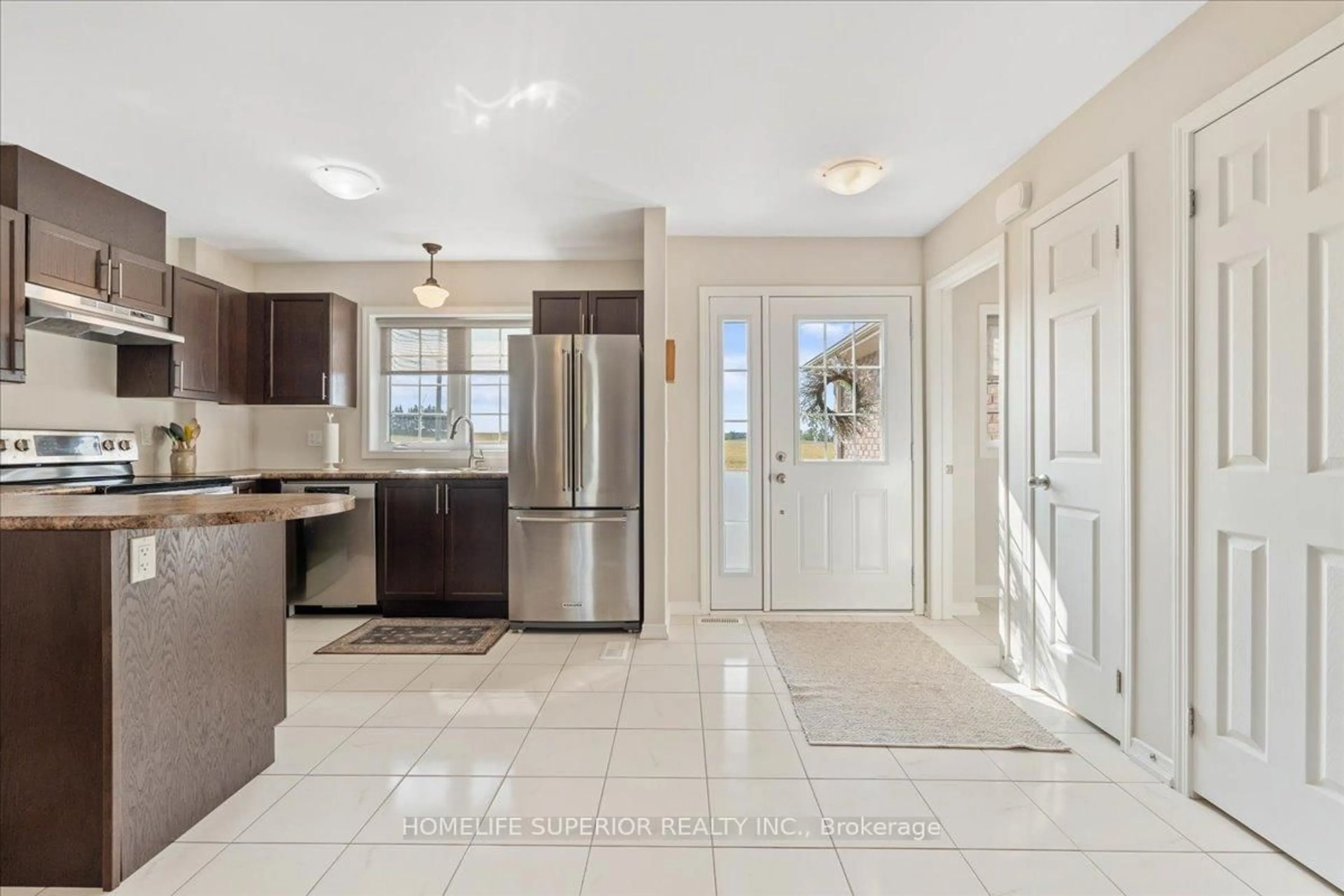 Open concept kitchen, ceramic/tile floor for 42 Birch St, Asphodel-Norwood Ontario K0L 2V0