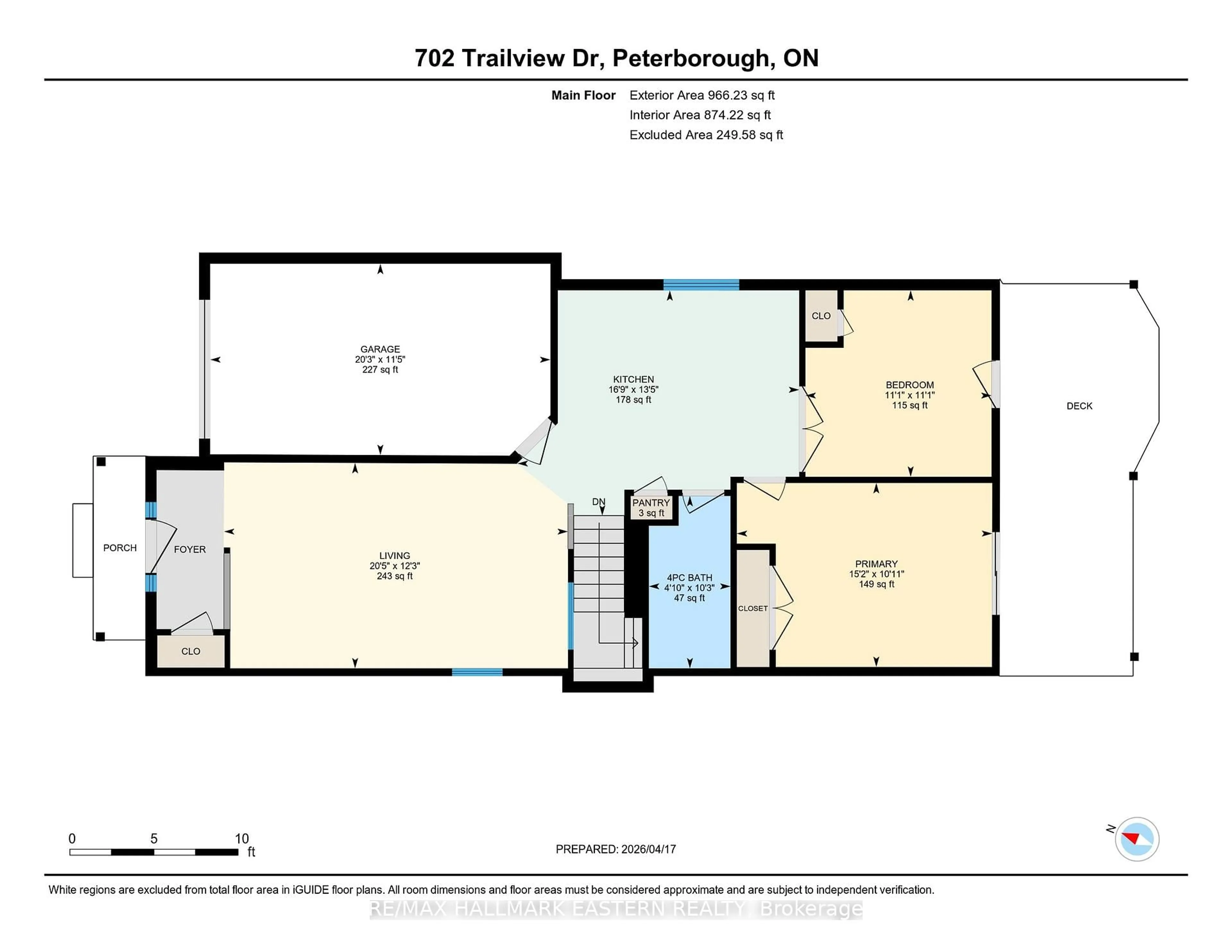 Floor plan for 702 Trailview Dr, Peterborough Ontario K9J 8P2