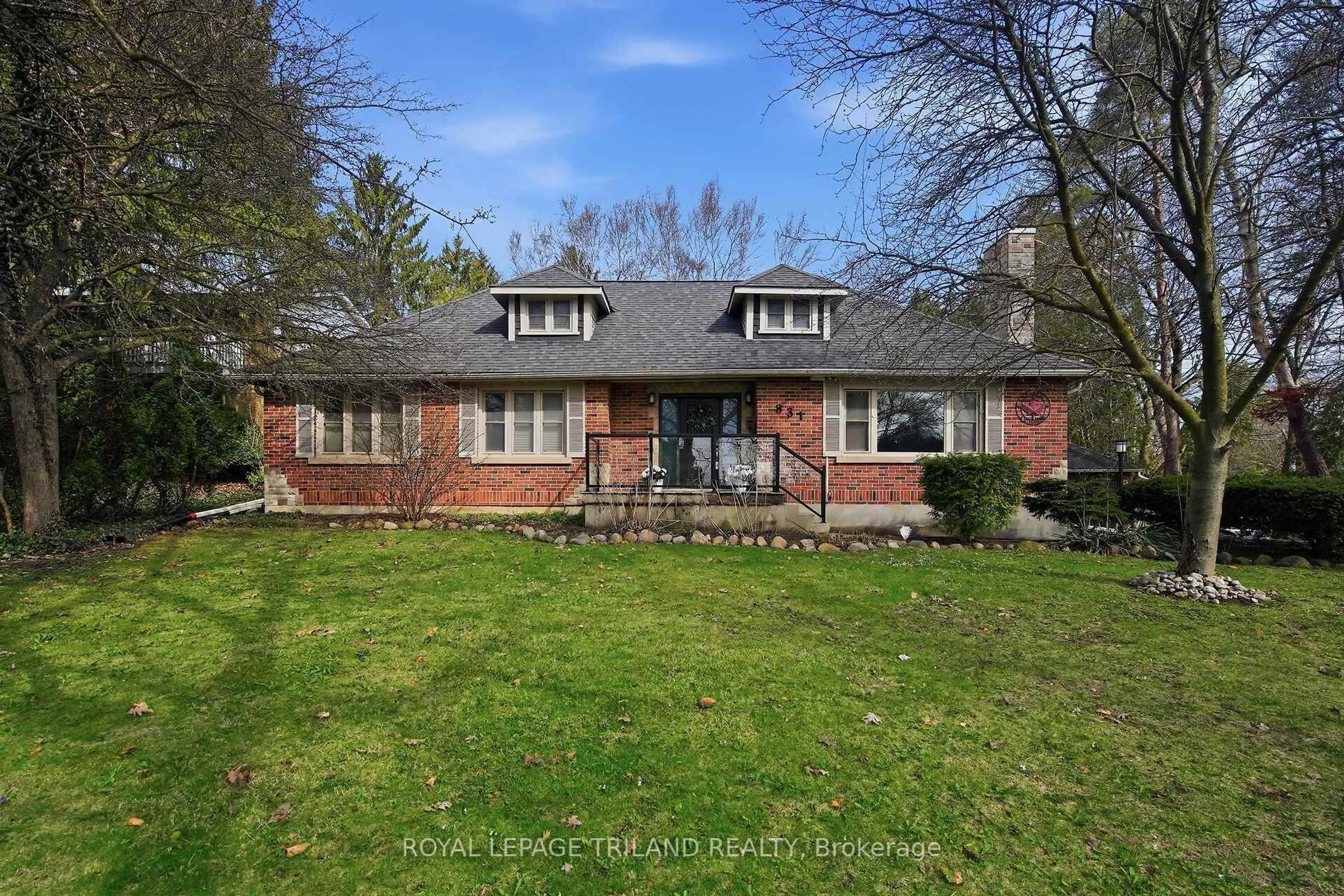 Home with brick exterior material, street for 831 Riverside Dr, London North Ontario N6H 2T1