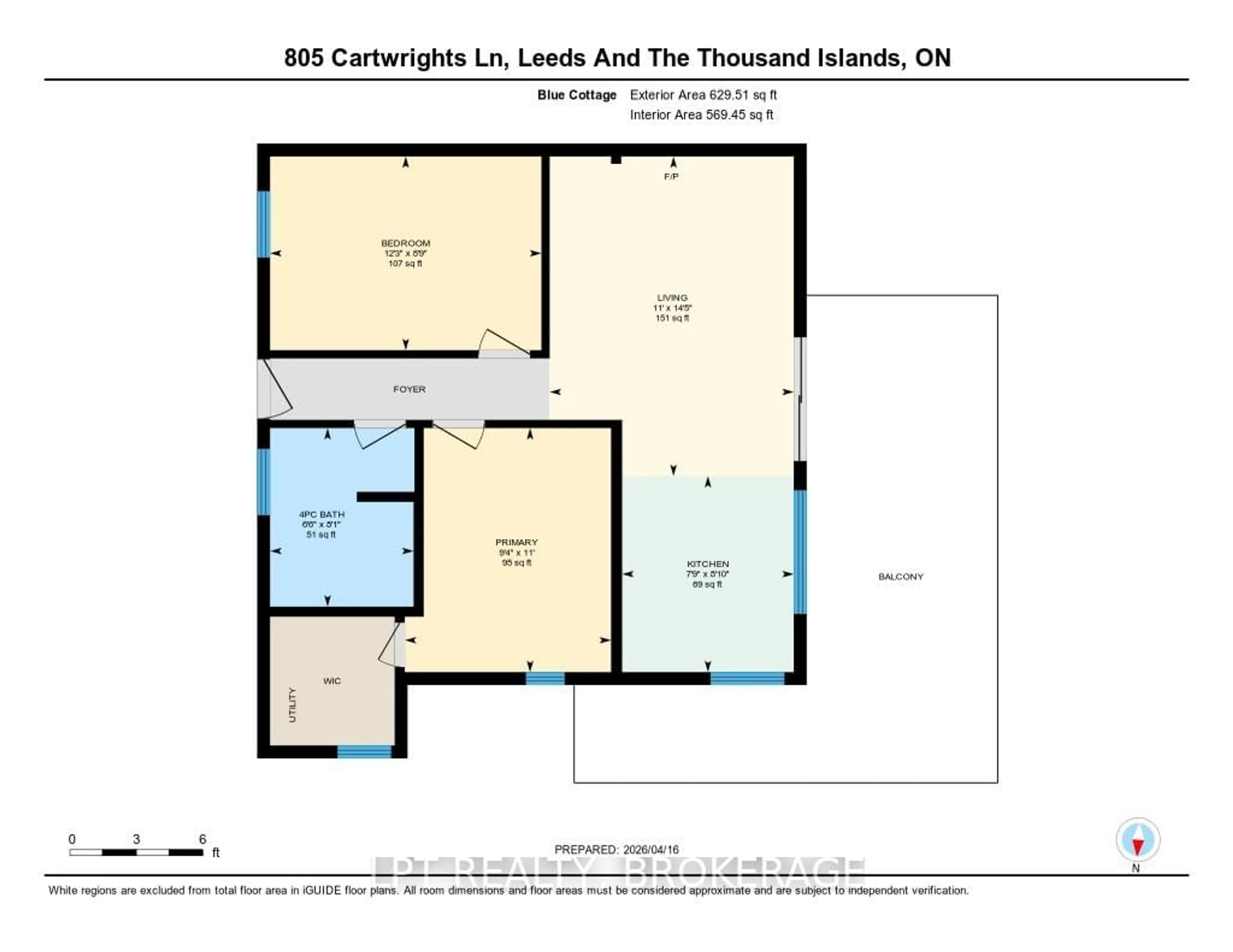 Floor plan for 805 Cartwrights Lane, Leeds and the Thousand Islands Ontario K0H 2N0