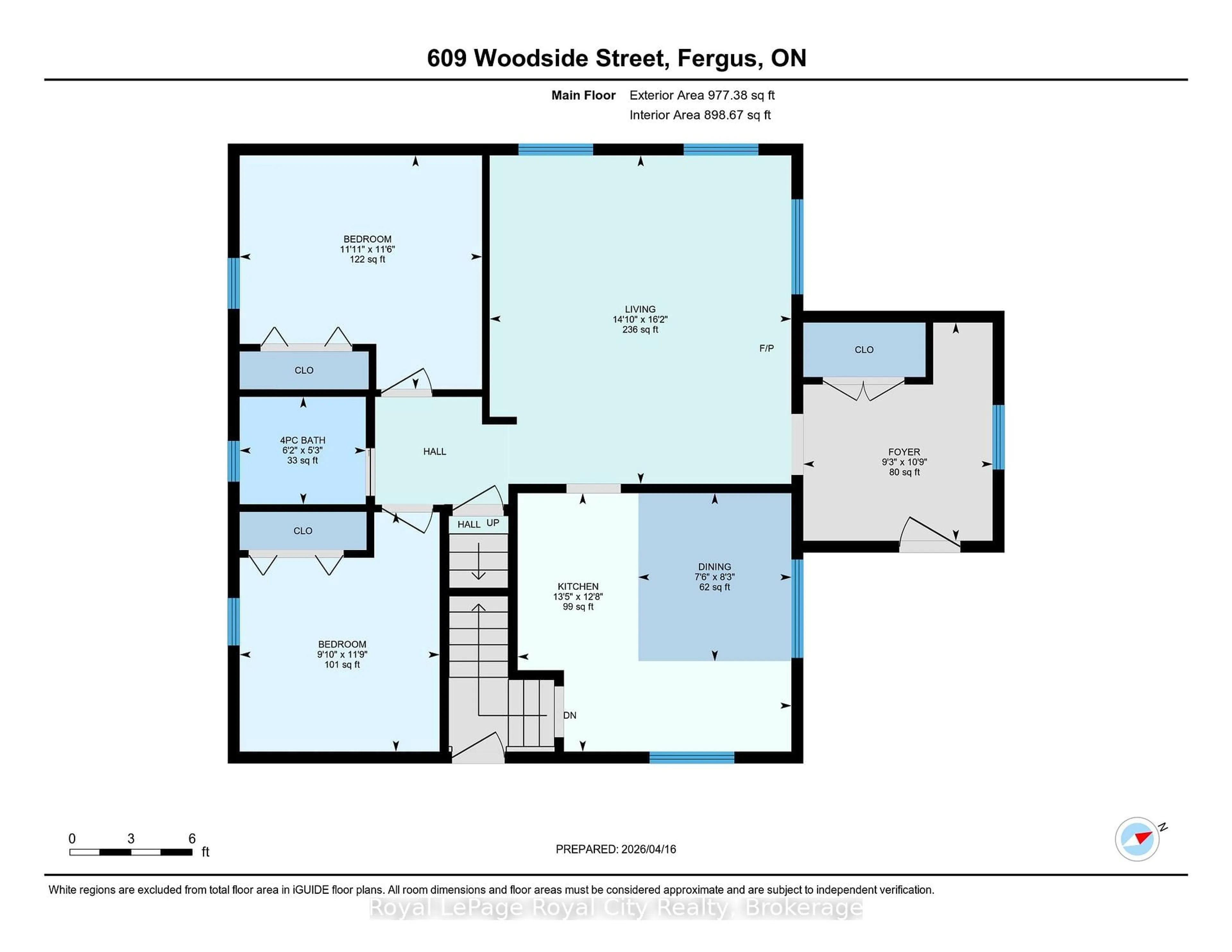 Floor plan for 609 Woodside St, Centre Wellington Ontario N1M 2M4