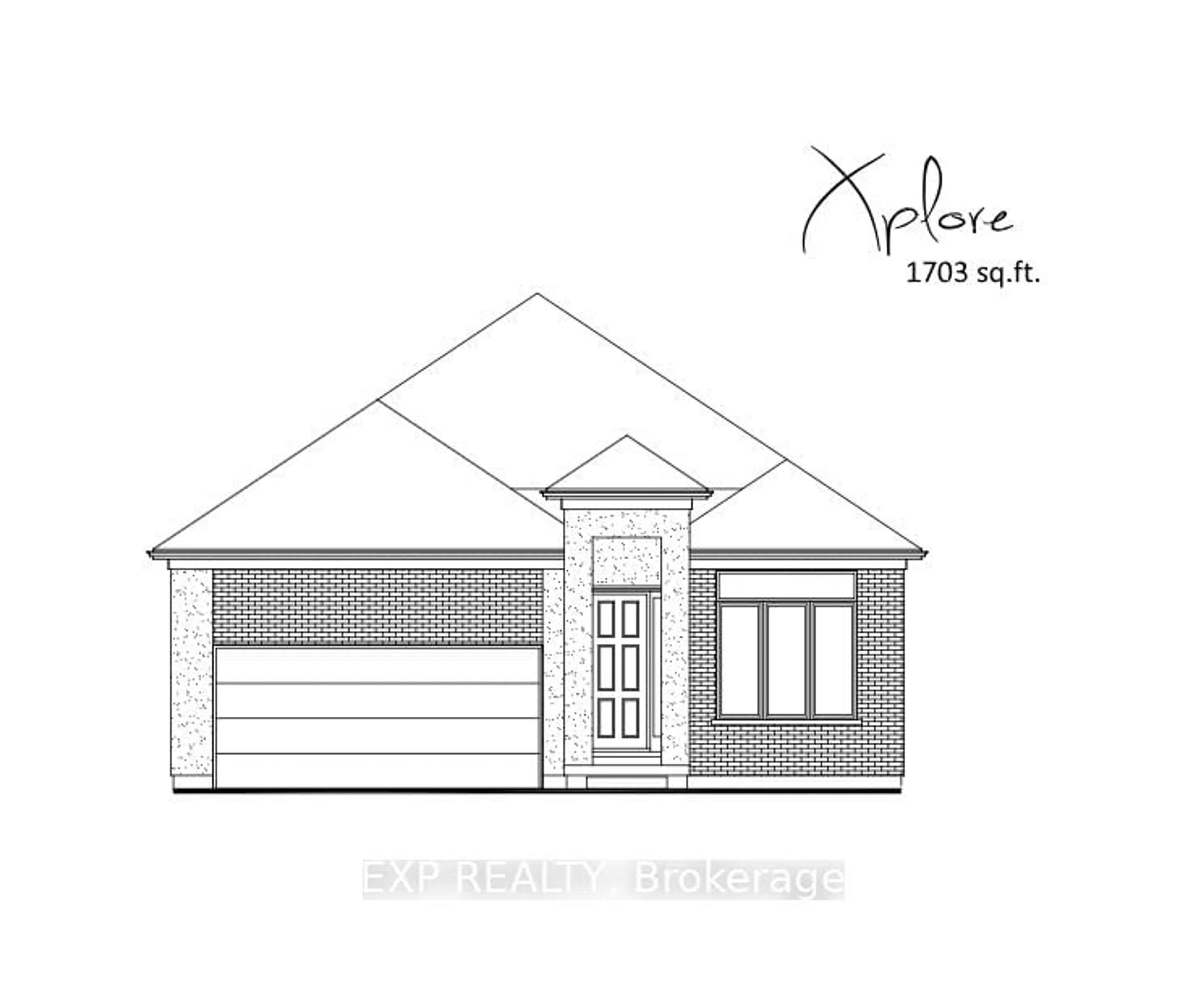 Home with brick exterior material, street for 303 Hastings Crt, North Middlesex Ontario N0M 2K0