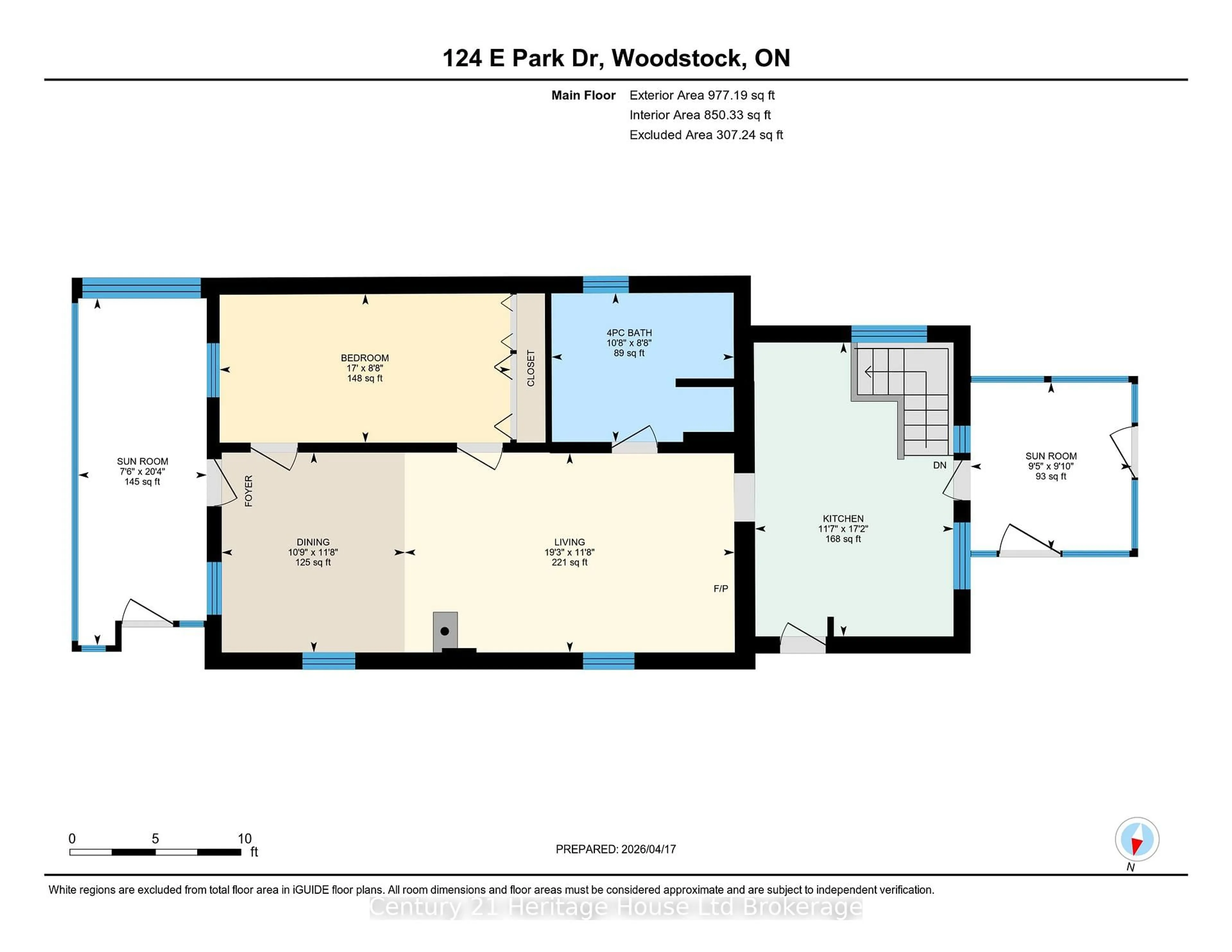Floor plan for 124 East Park Dr, Woodstock Ontario N4S 3N2