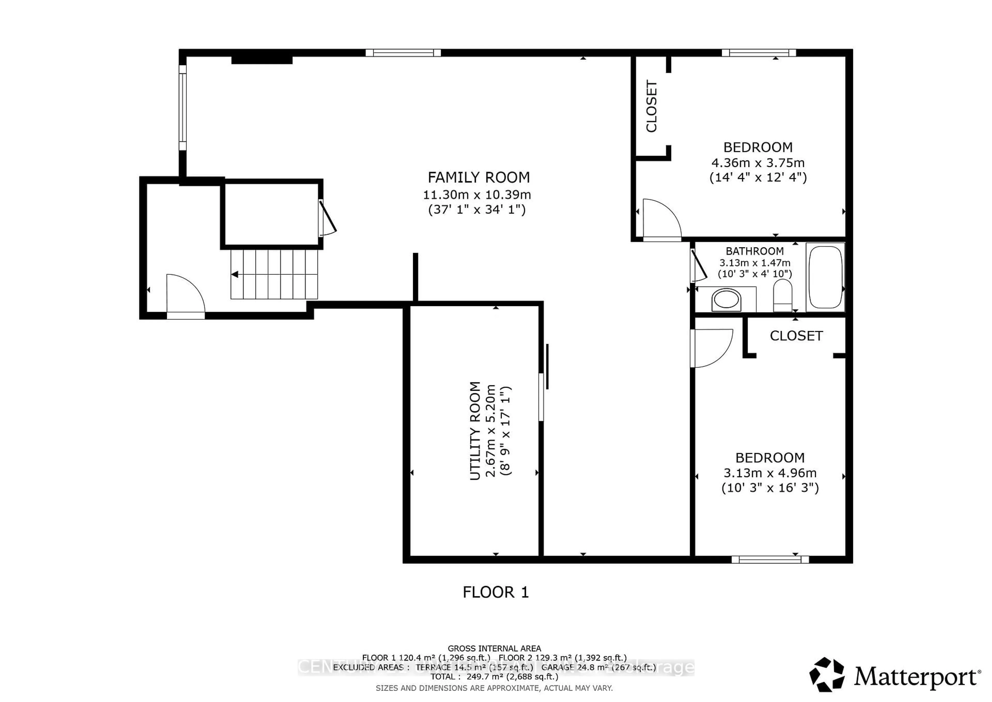 Floor plan for 109 Meagan Lane, Hastings Ontario K0K 2C0
