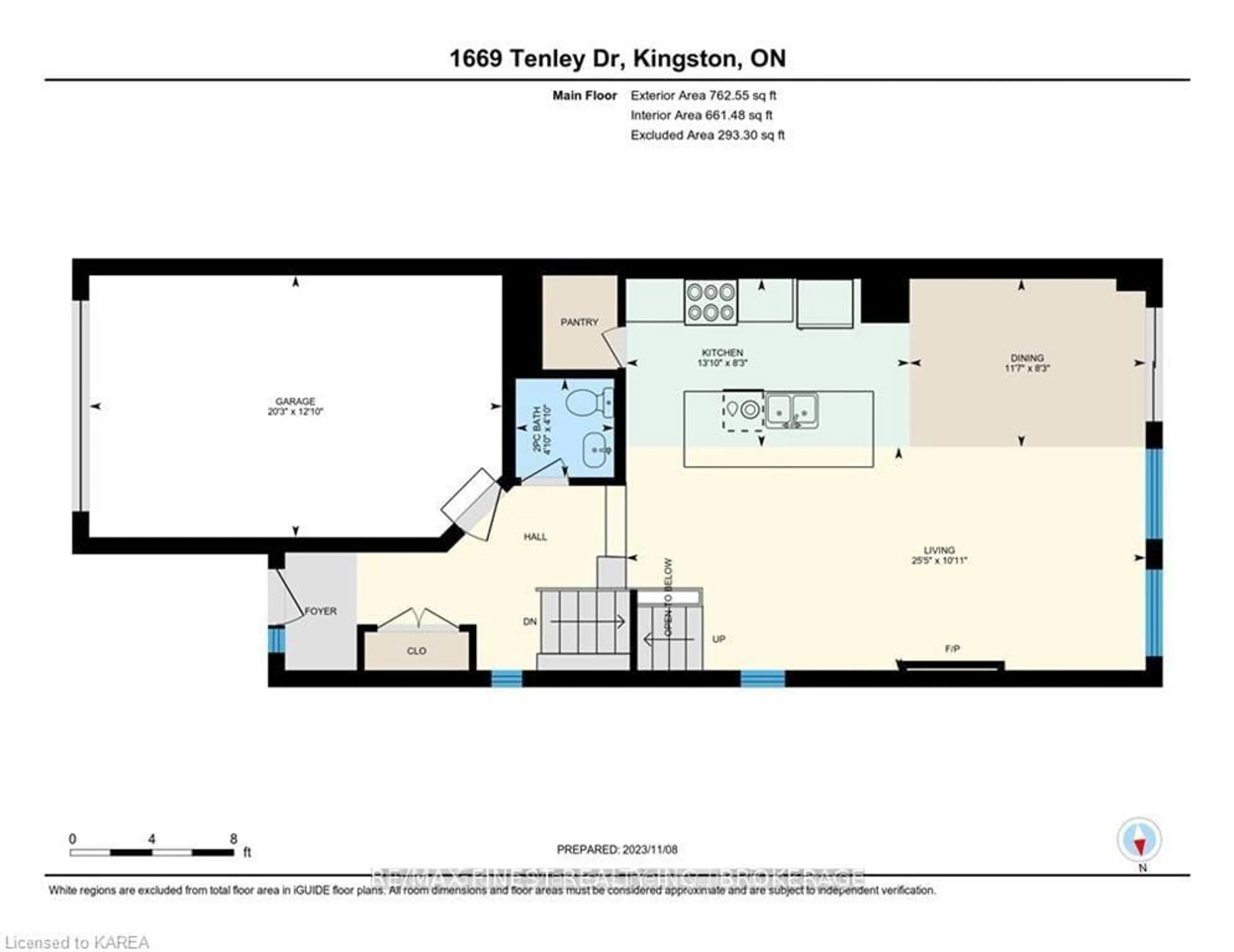 Floor plan for 1669 Tenley Dr, Kingston Ontario K7P 0S4