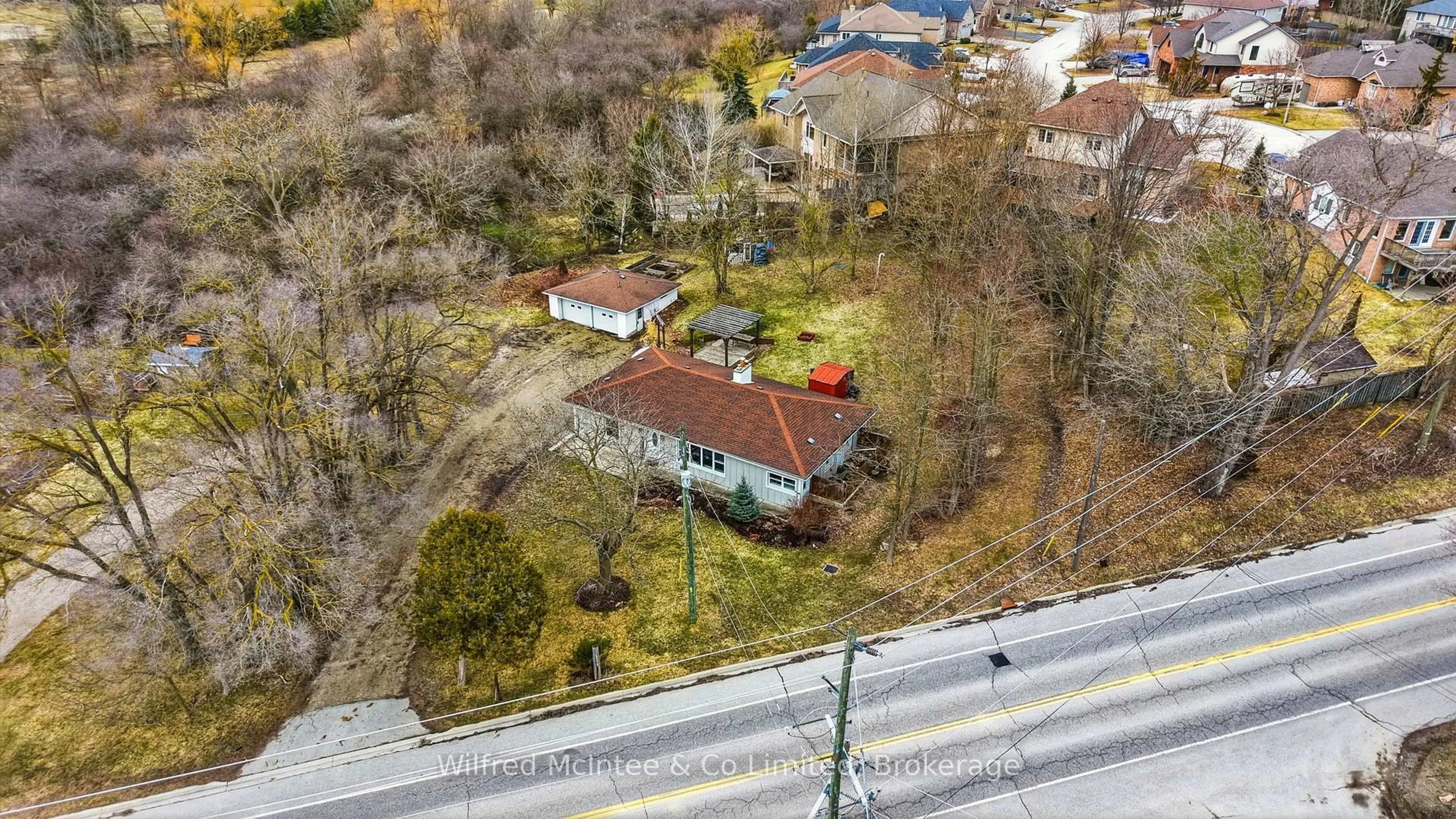 A pic from outside/outdoor area/front of a property/back of a property/a pic from drone, street for 2157 Gerber Rd, Wellesley Ontario N0B 2T0