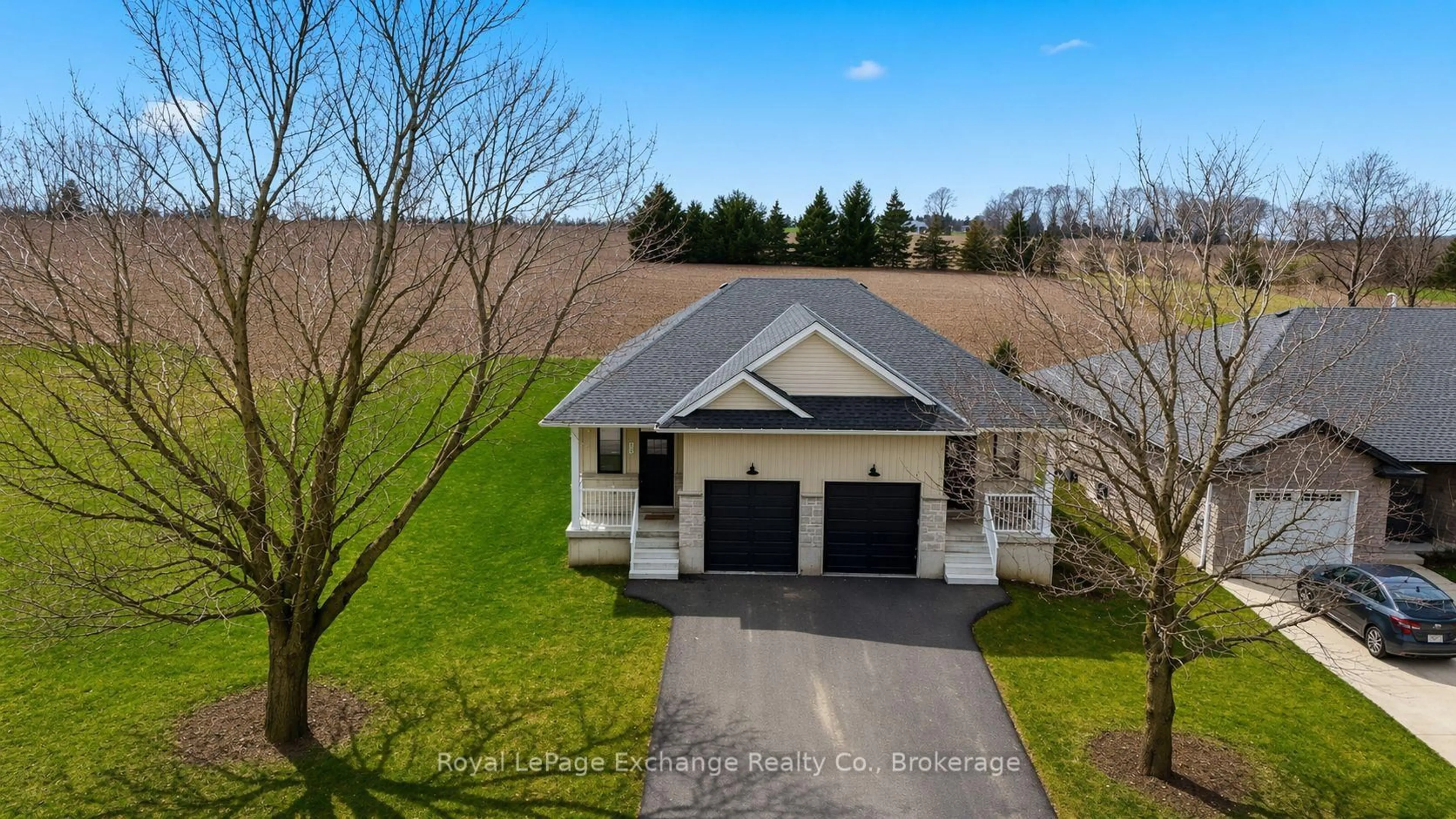 A pic from outside/outdoor area/front of a property/back of a property/a pic from drone, water/lake/river/ocean view for 12 Janet St, South Bruce Ontario N0G 2S0