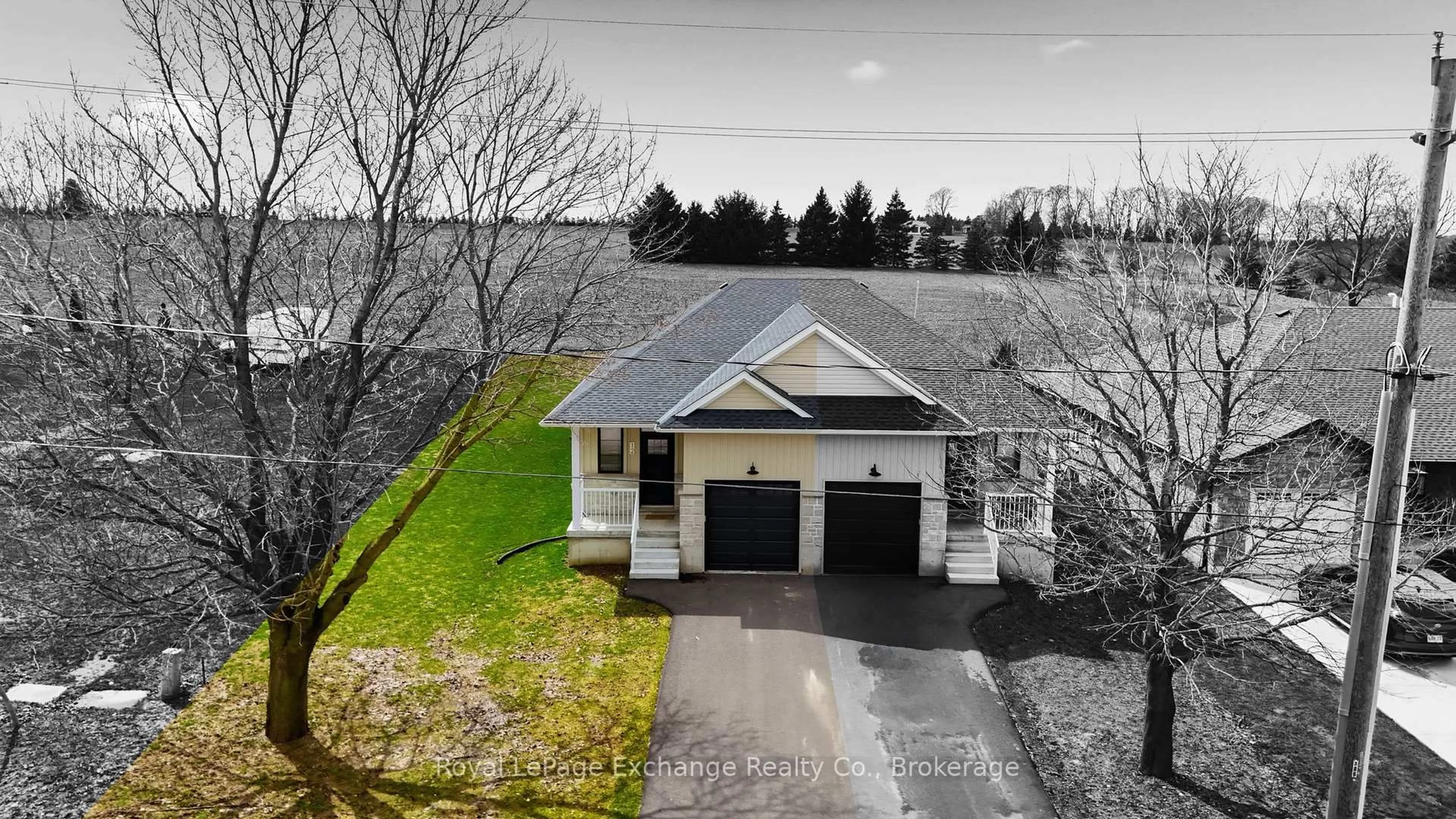 A pic from outside/outdoor area/front of a property/back of a property/a pic from drone, unknown for 12 Janet St, South Bruce Ontario N0G 2S0