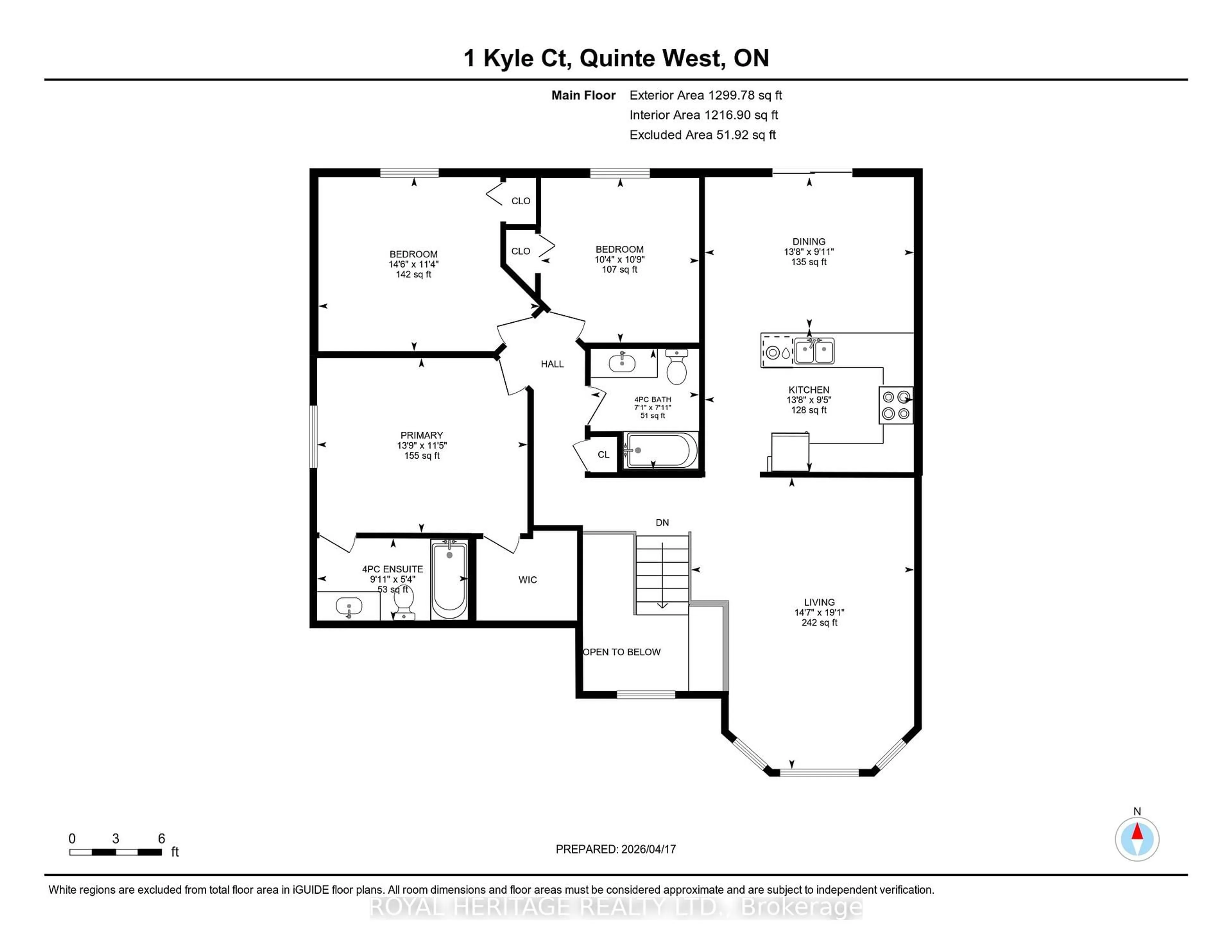 Floor plan for 1 Kyle Crt, Hastings Ontario K0K 2C0