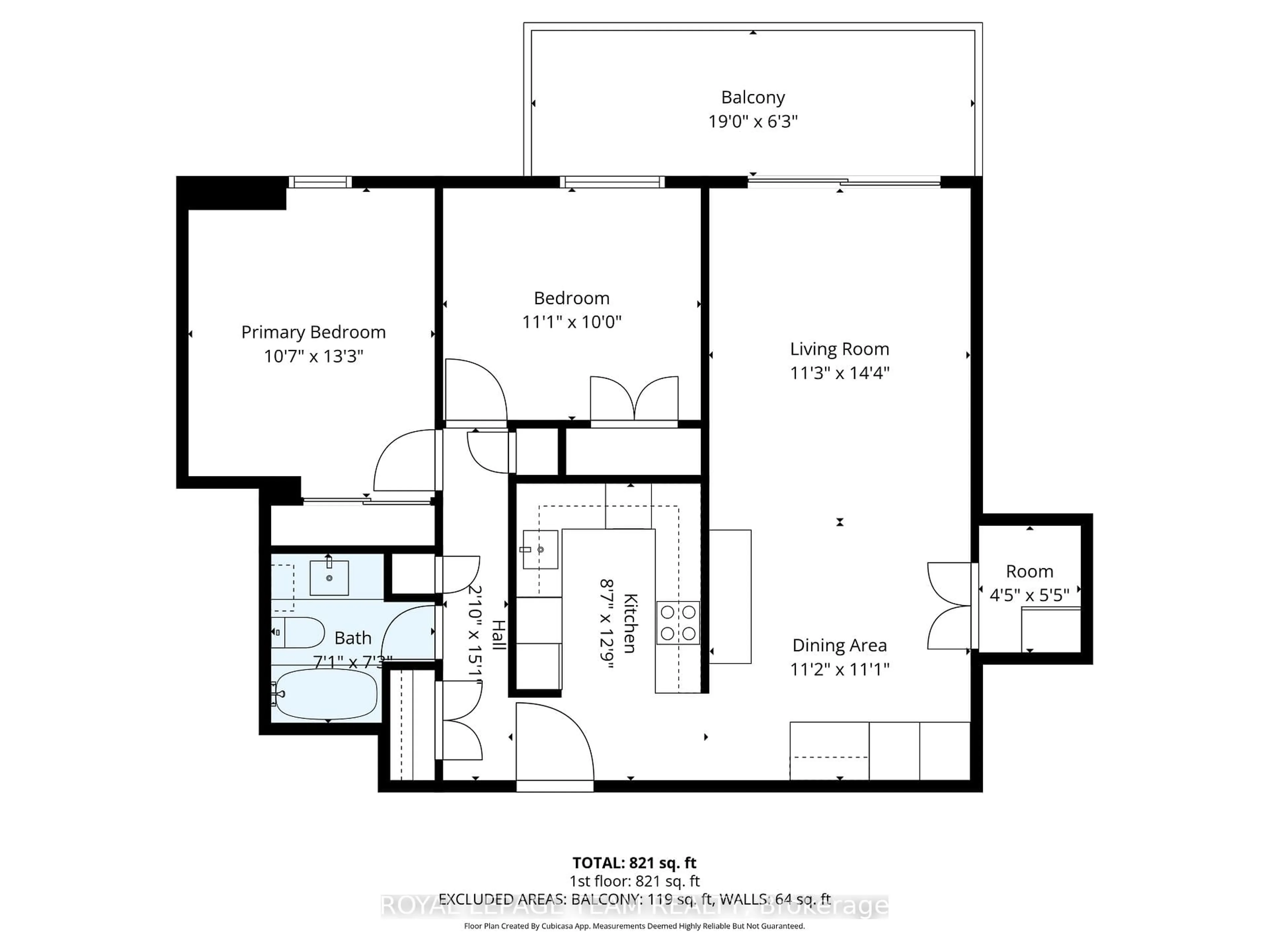 Floor plan for 515 St Laurent Blvd #2012, Ottawa Ontario K1L 3X5