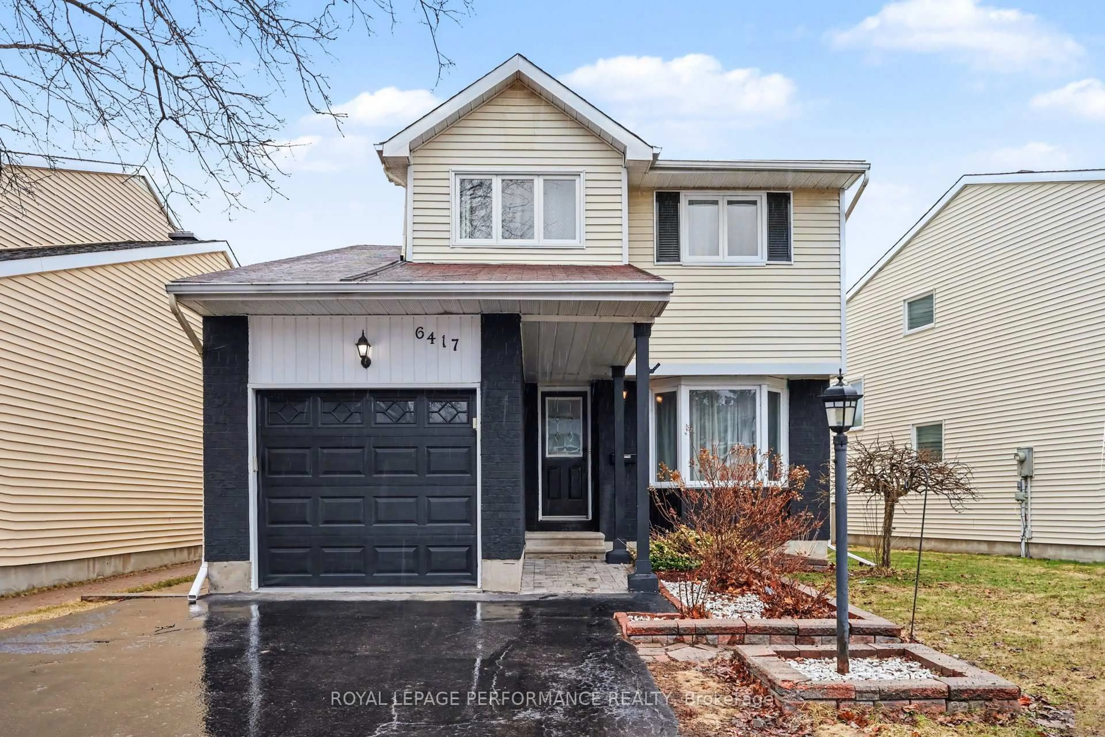 Home with vinyl exterior material, street for 6417 St Louis Dr, Ottawa Ontario K1C 2X9