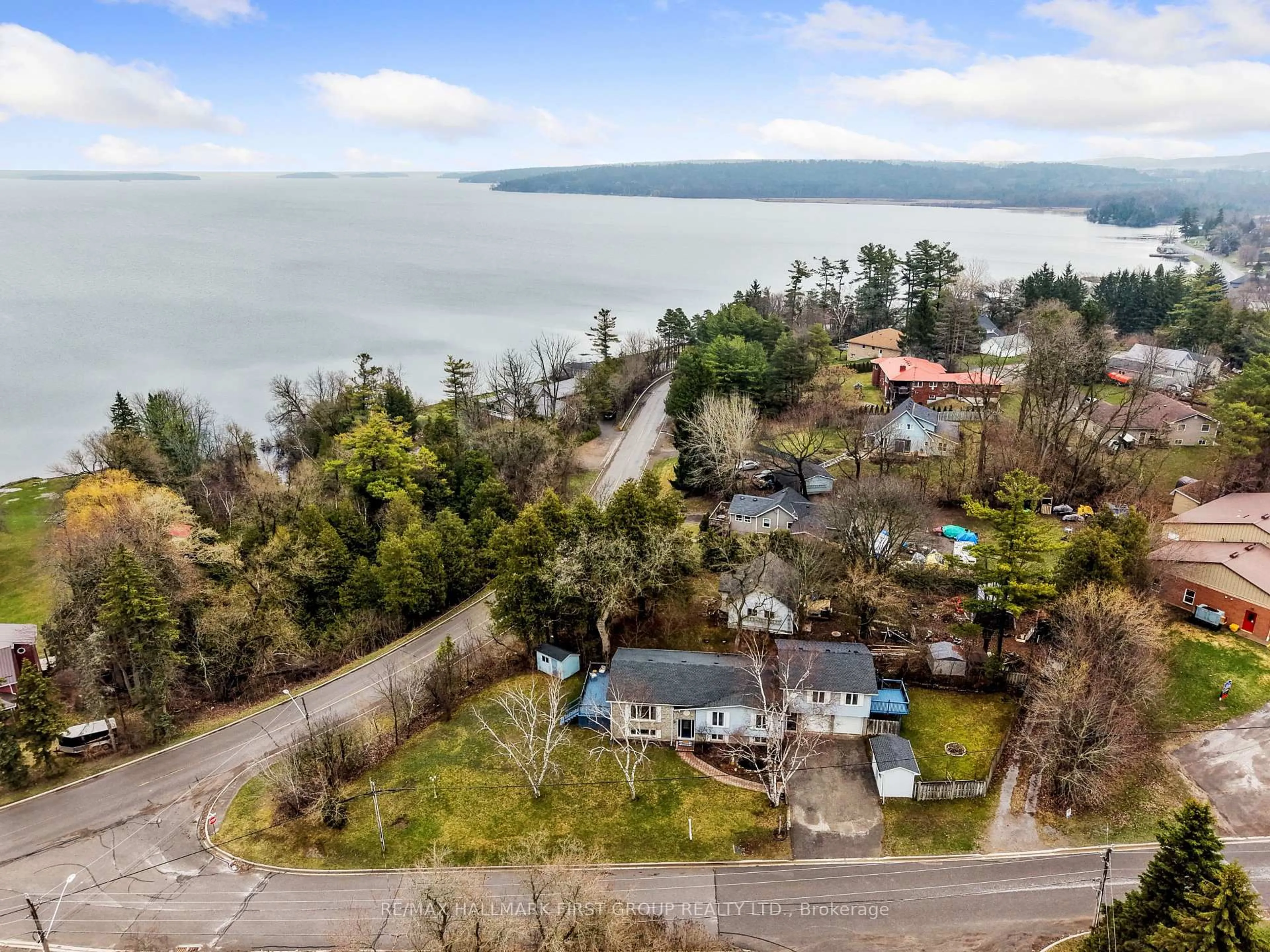 A pic from outside/outdoor area/front of a property/back of a property/a pic from drone, water/lake/river/ocean view for 5139 Main St, Hamilton Township Ontario K0L 1E0