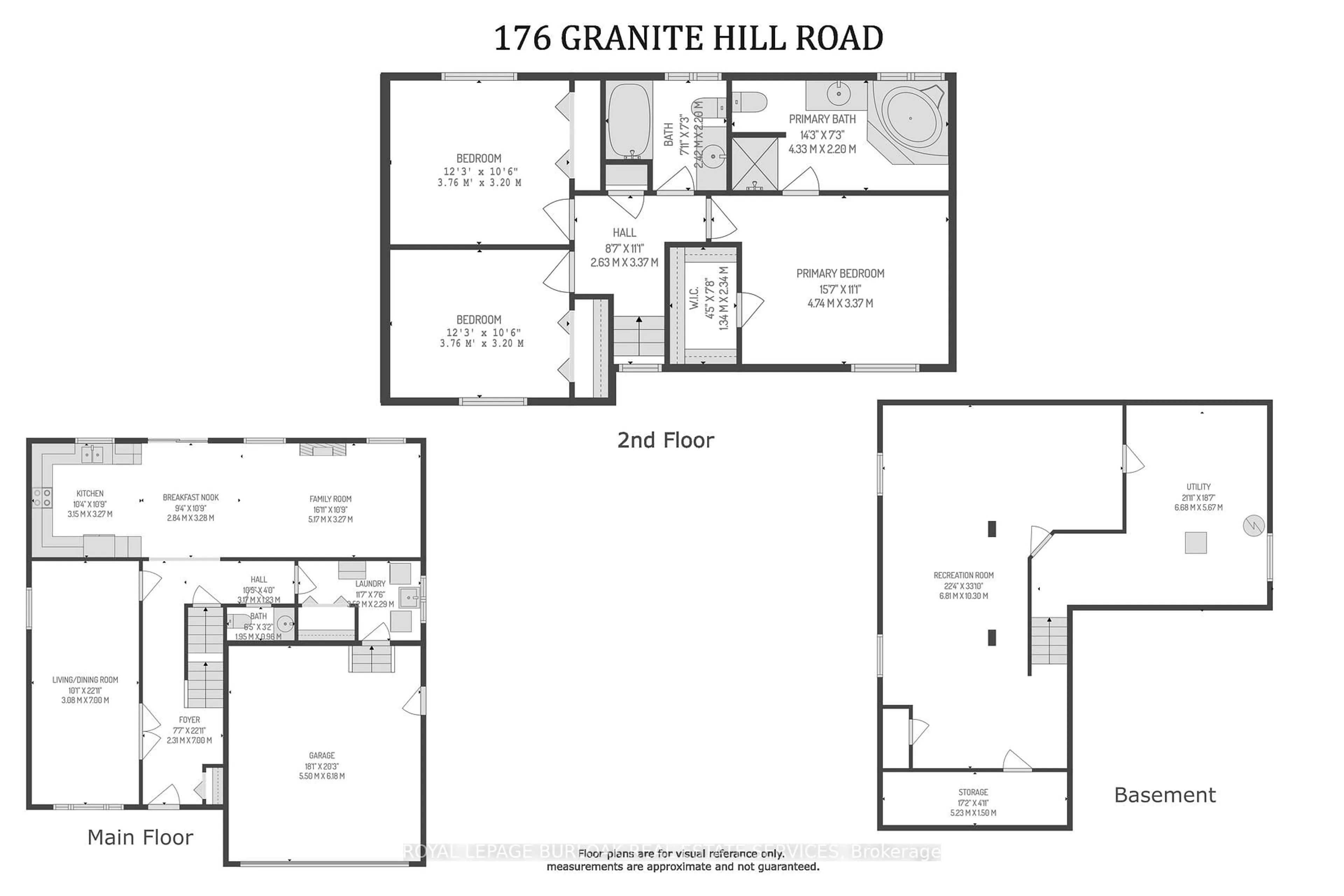 Floor plan for 176 Granite Hill Rd, Cambridge Ontario N1T 2A6