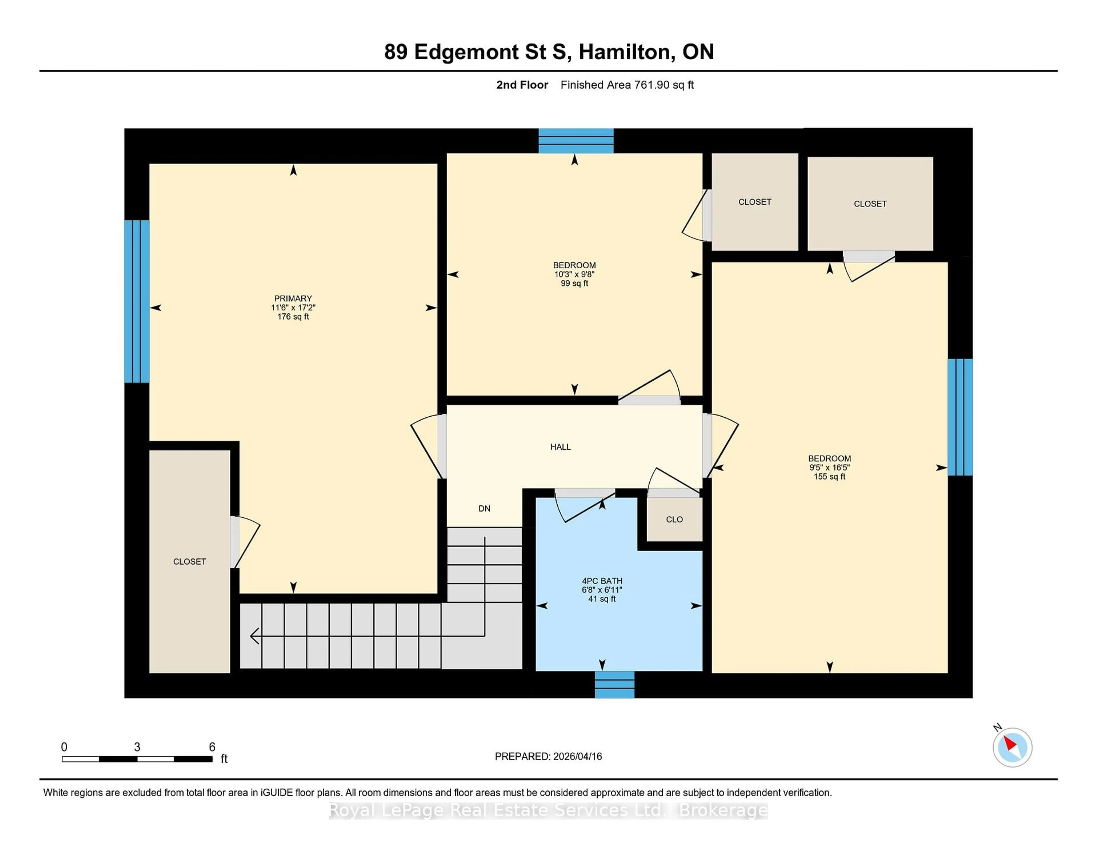 Floor plan for 89 Edgemont St, Hamilton Ontario L8K 2H6