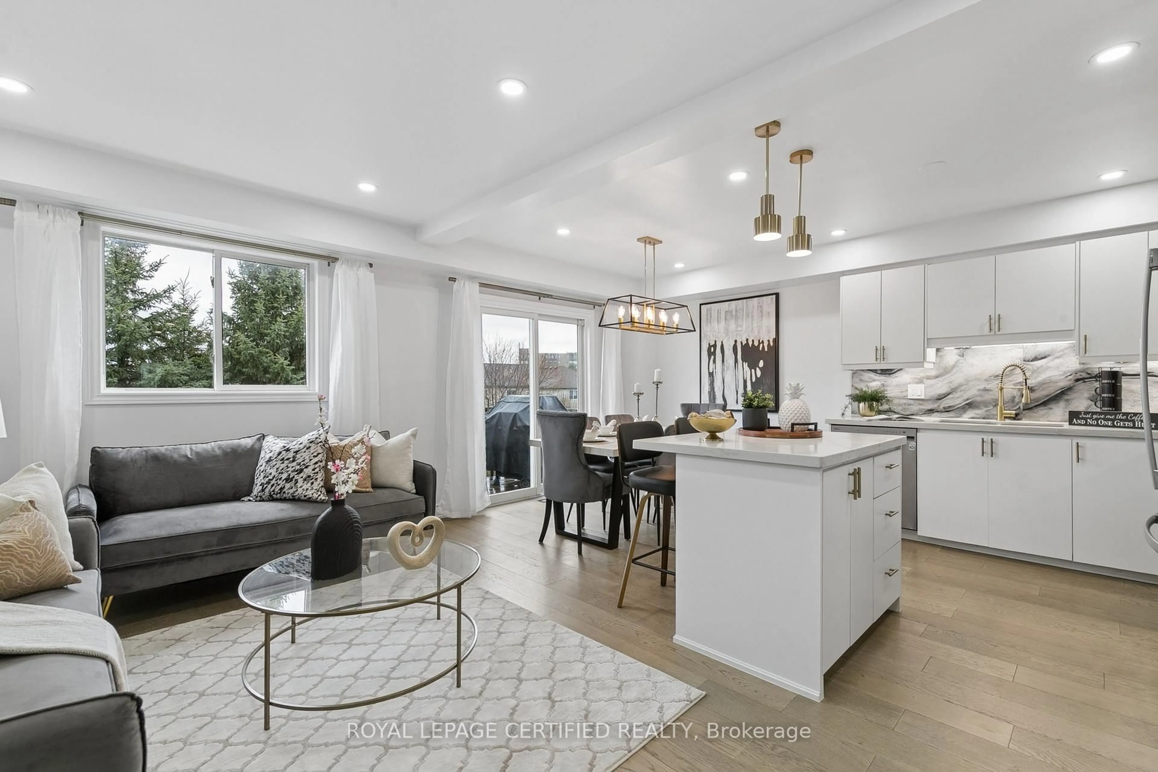 Open concept kitchen, ceramic/tile floor for 22 Golden Terrace Crt, Kitchener Ontario N2N 3L2