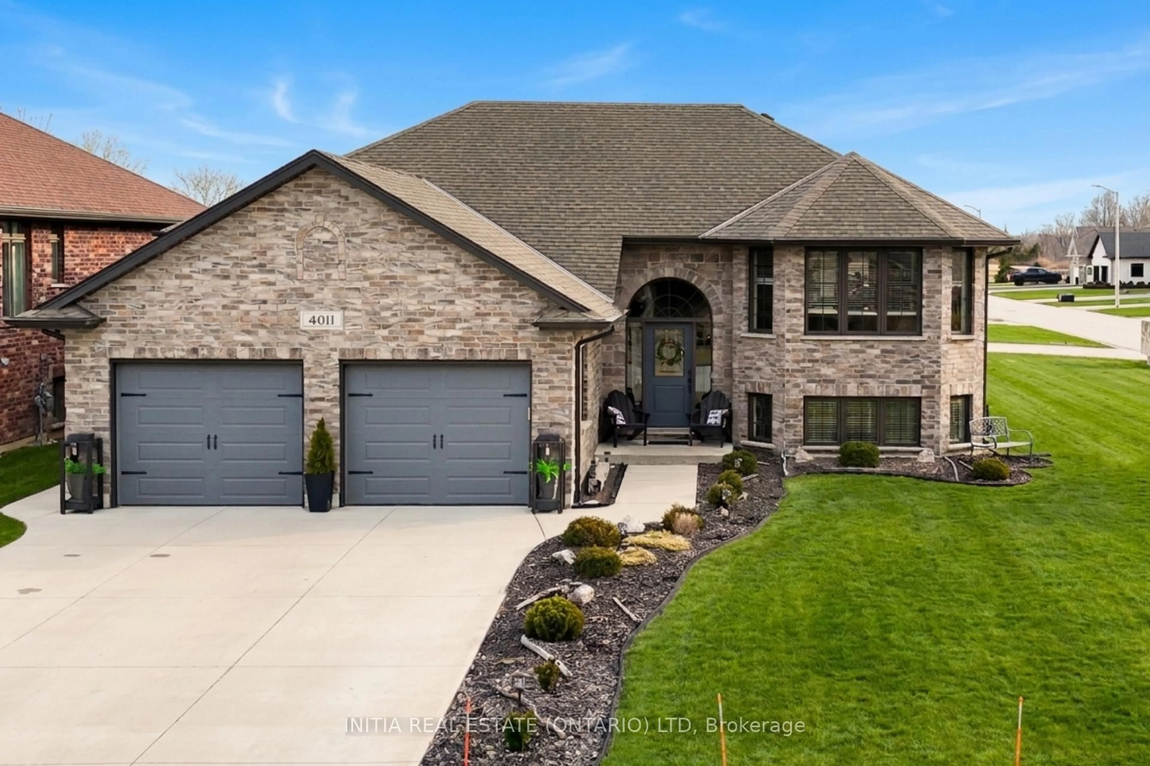 Home with brick exterior material, street for 4011 Englehart Dr, Petrolia Ontario N0N 1R0