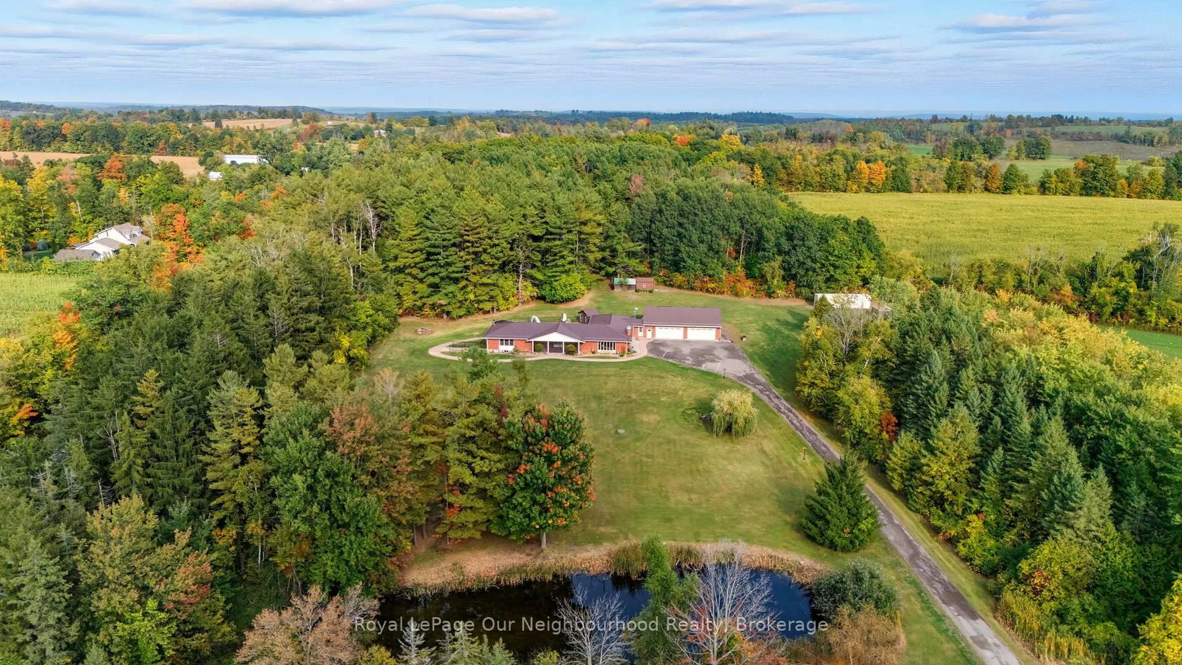 A pic from outside/outdoor area/front of a property/back of a property/a pic from drone, water/lake/river/ocean view for 211 Langford Dr, Trent Hills Ontario K0K 3K0