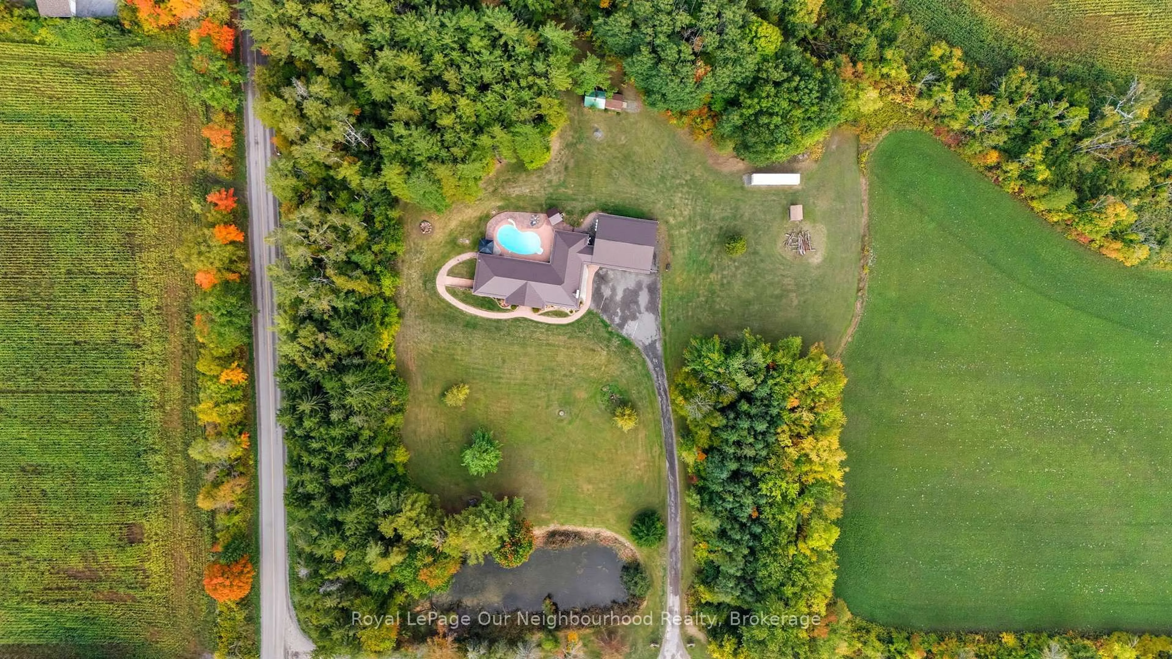 A pic from outside/outdoor area/front of a property/back of a property/a pic from drone, water/lake/river/ocean view for 211 Langford Dr, Trent Hills Ontario K0K 3K0