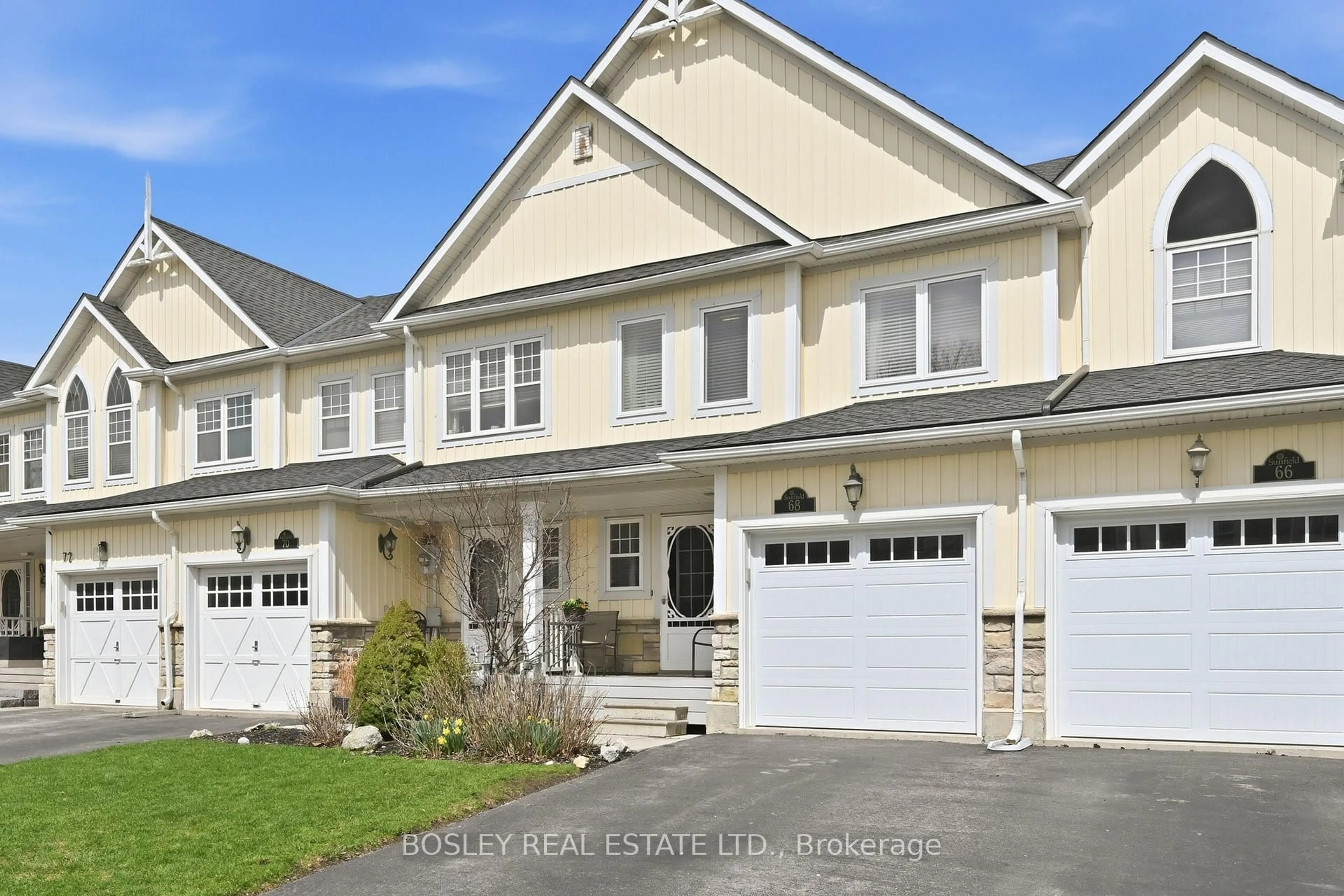 Home with vinyl exterior material, street for 68 Blue Sky Tr, Hamilton Ontario L8B 0X6