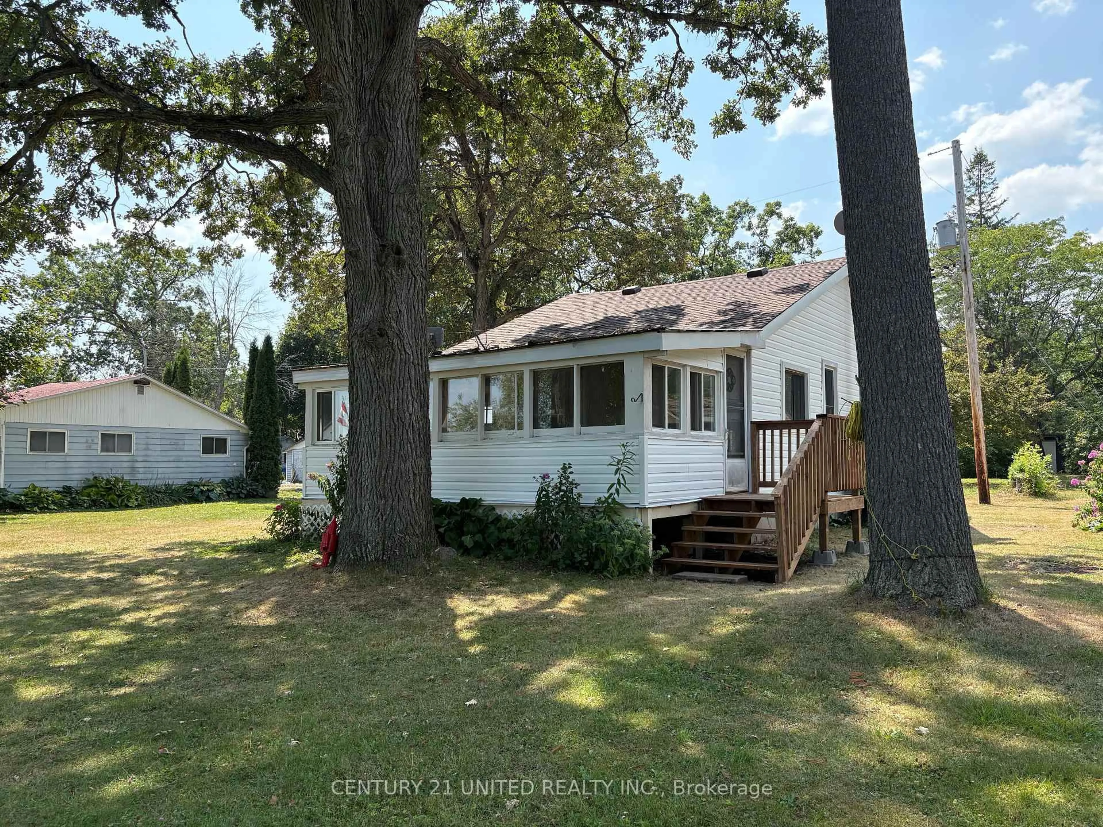 A pic from outside/outdoor area/front of a property/back of a property/a pic from drone, water/lake/river/ocean view for 385 C Pike Lane, Trent Hills Ontario K0L 1L0