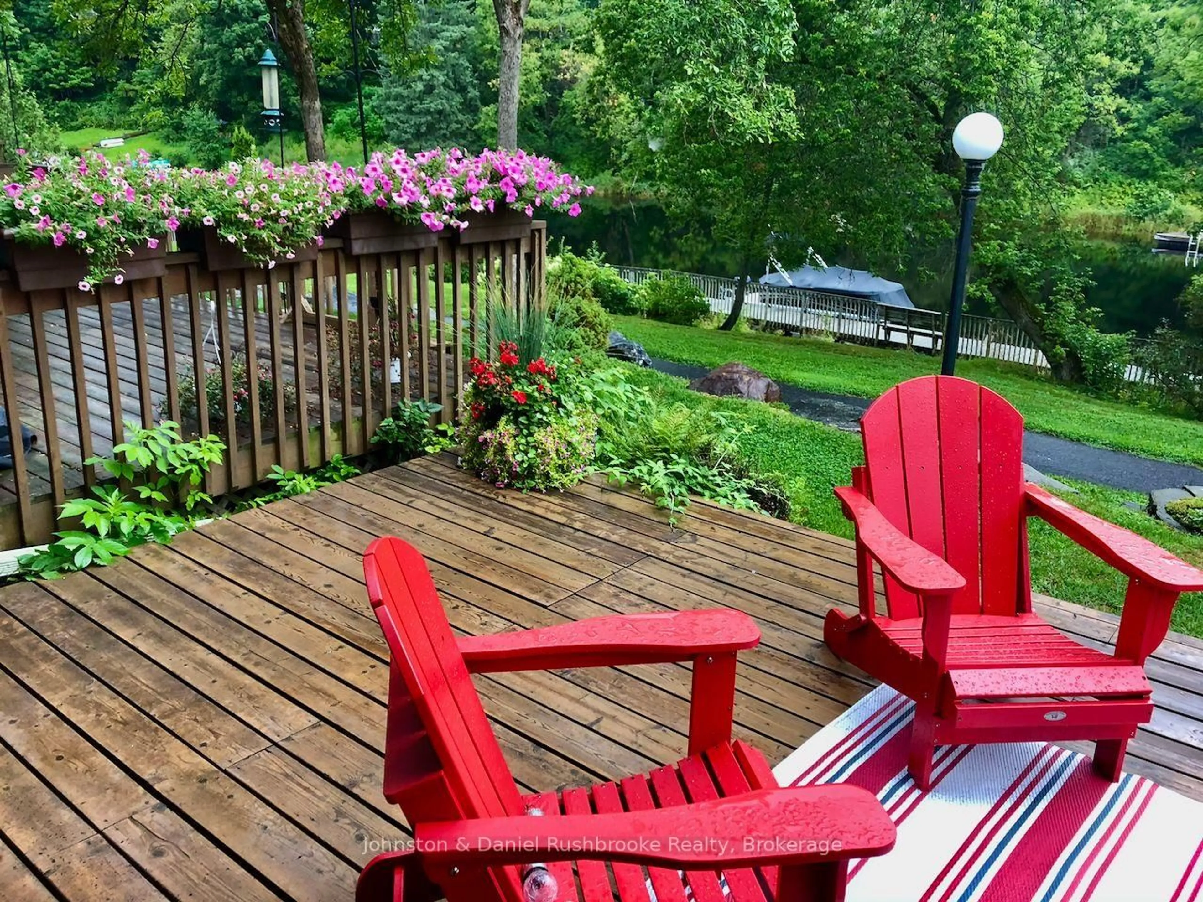 Patio, water/lake/river/ocean view for 39 Shoreline Dr, Bracebridge Ontario P1L 1Z3