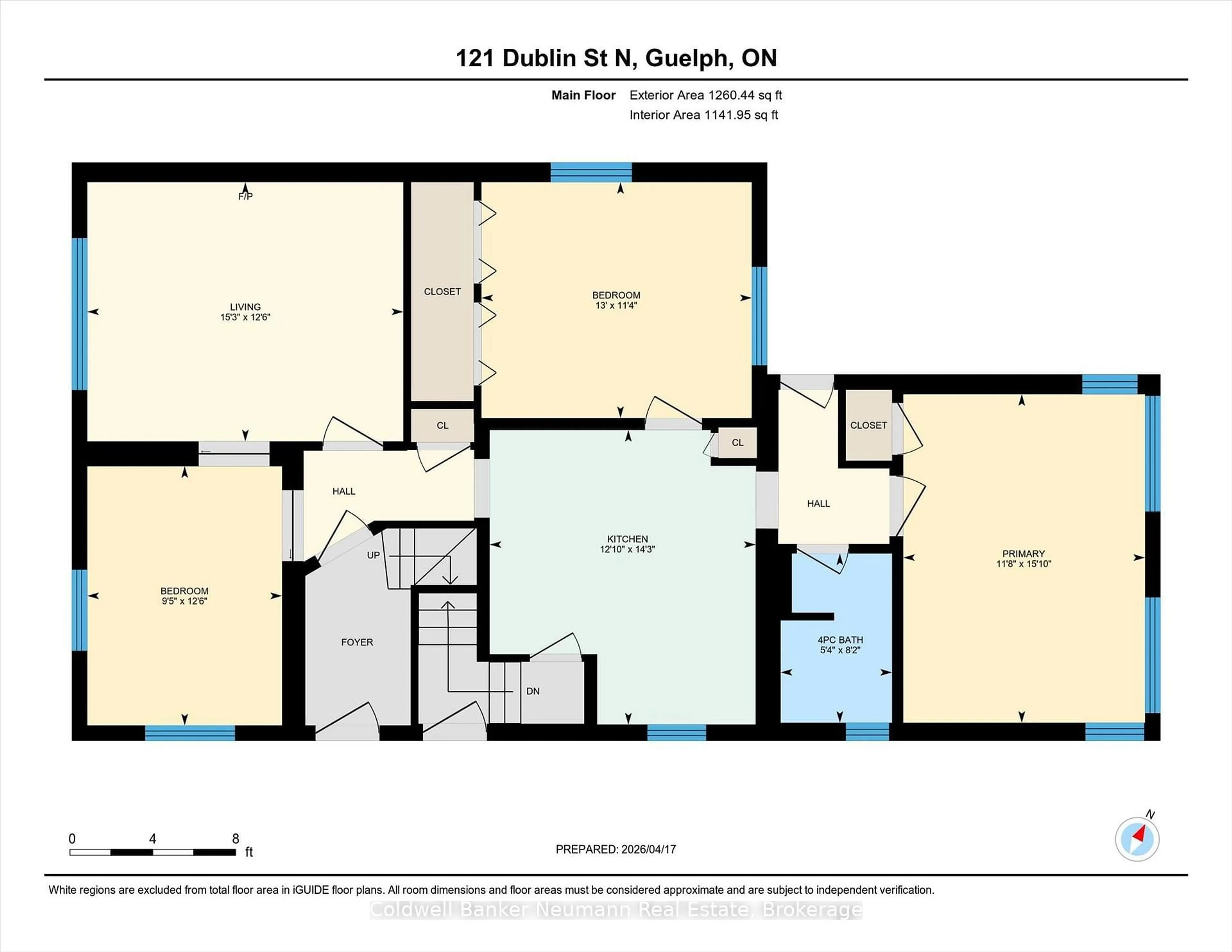 Floor plan for 121 Dublin St, Guelph Ontario N1H 4N5