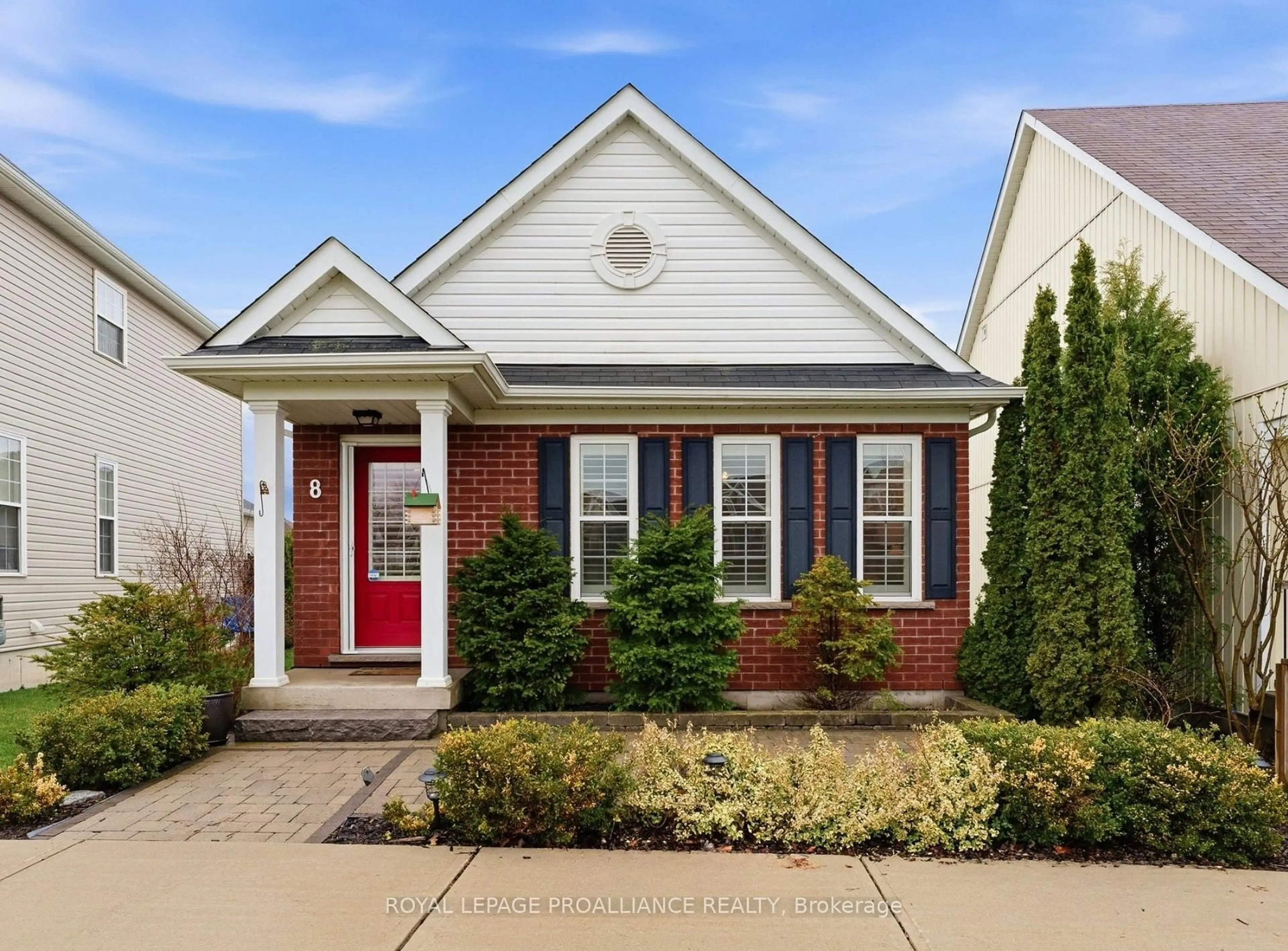 Home with brick exterior material, street for 8 Bigwood Cres, Port Hope Ontario L1A 0C8