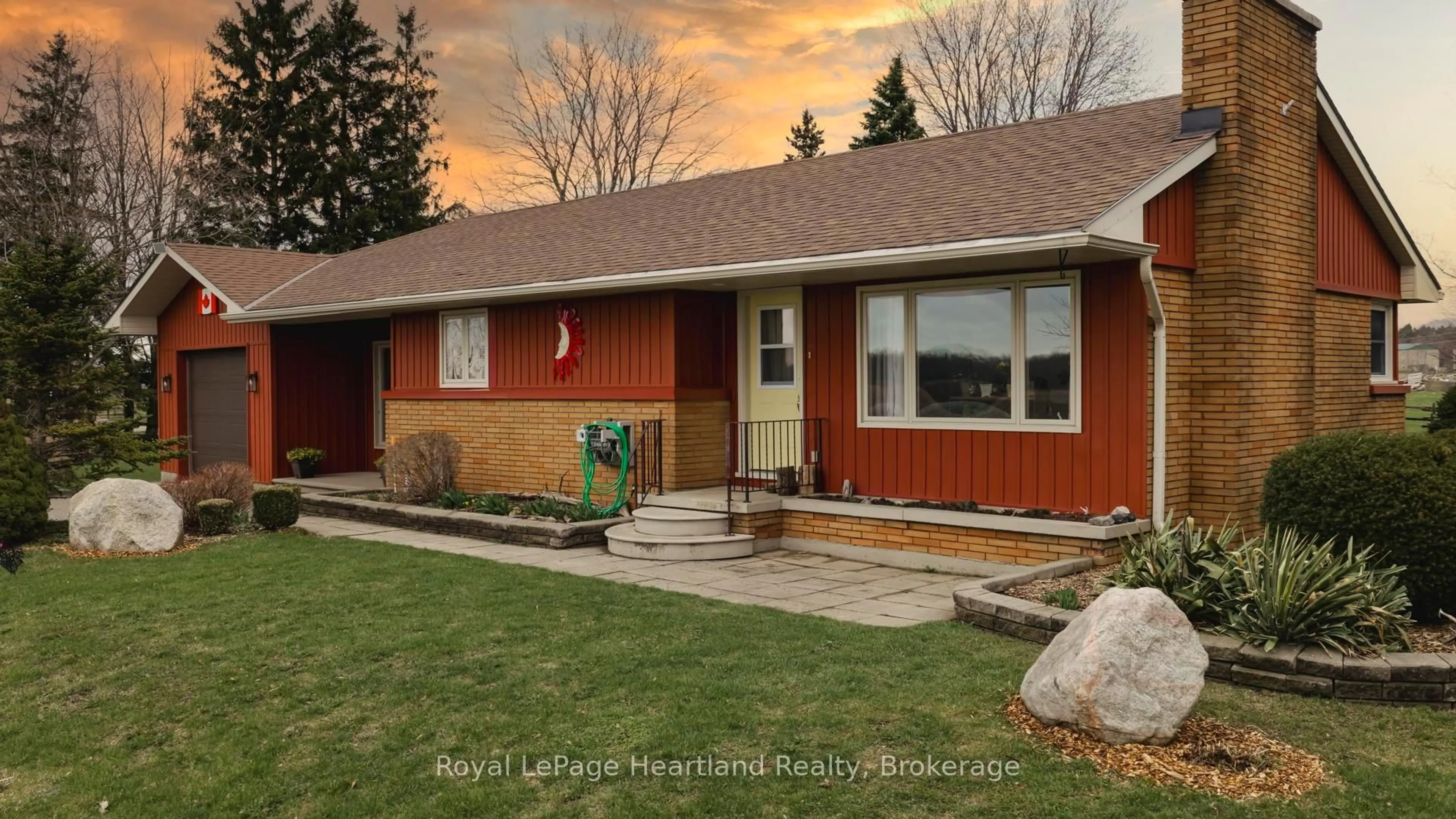 Home with brick exterior material, street for 80308 Baseline Rd, Central Huron Ontario N0M 1L0