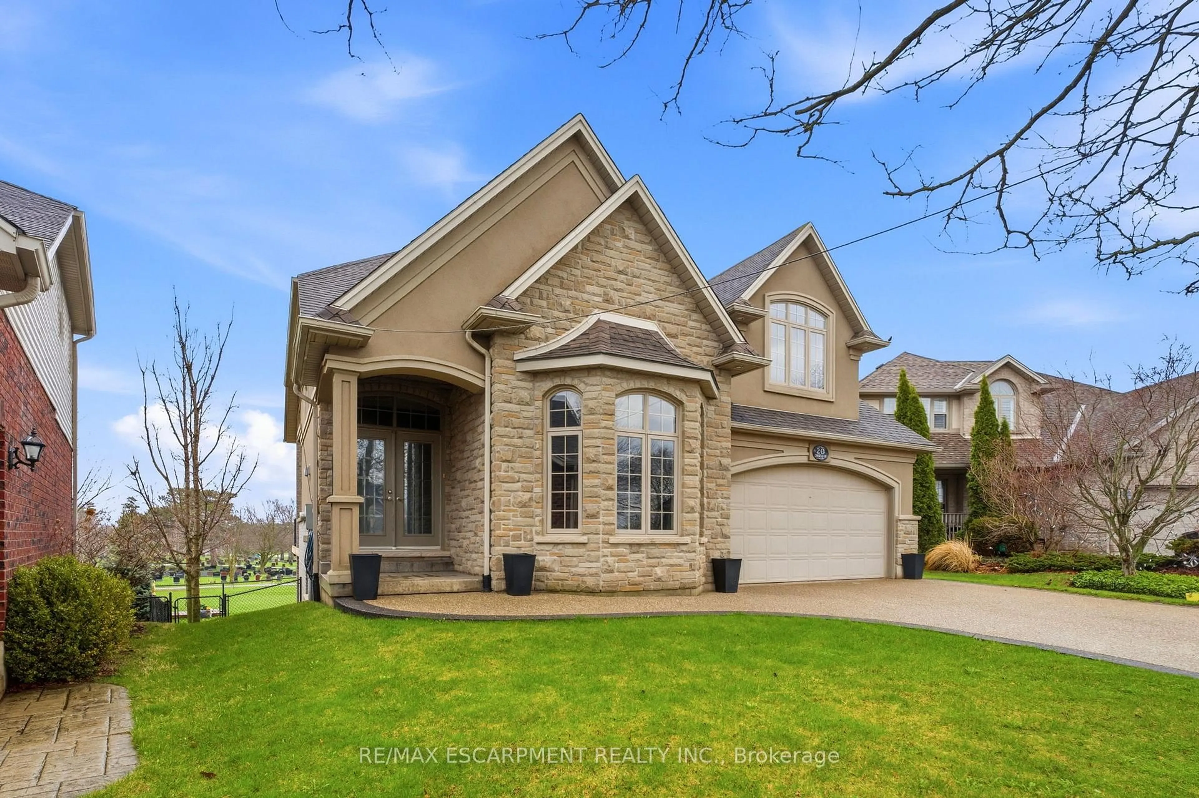 Home with brick exterior material, street for 20 Zavarella Crt, Brant Ontario N3L 4H3