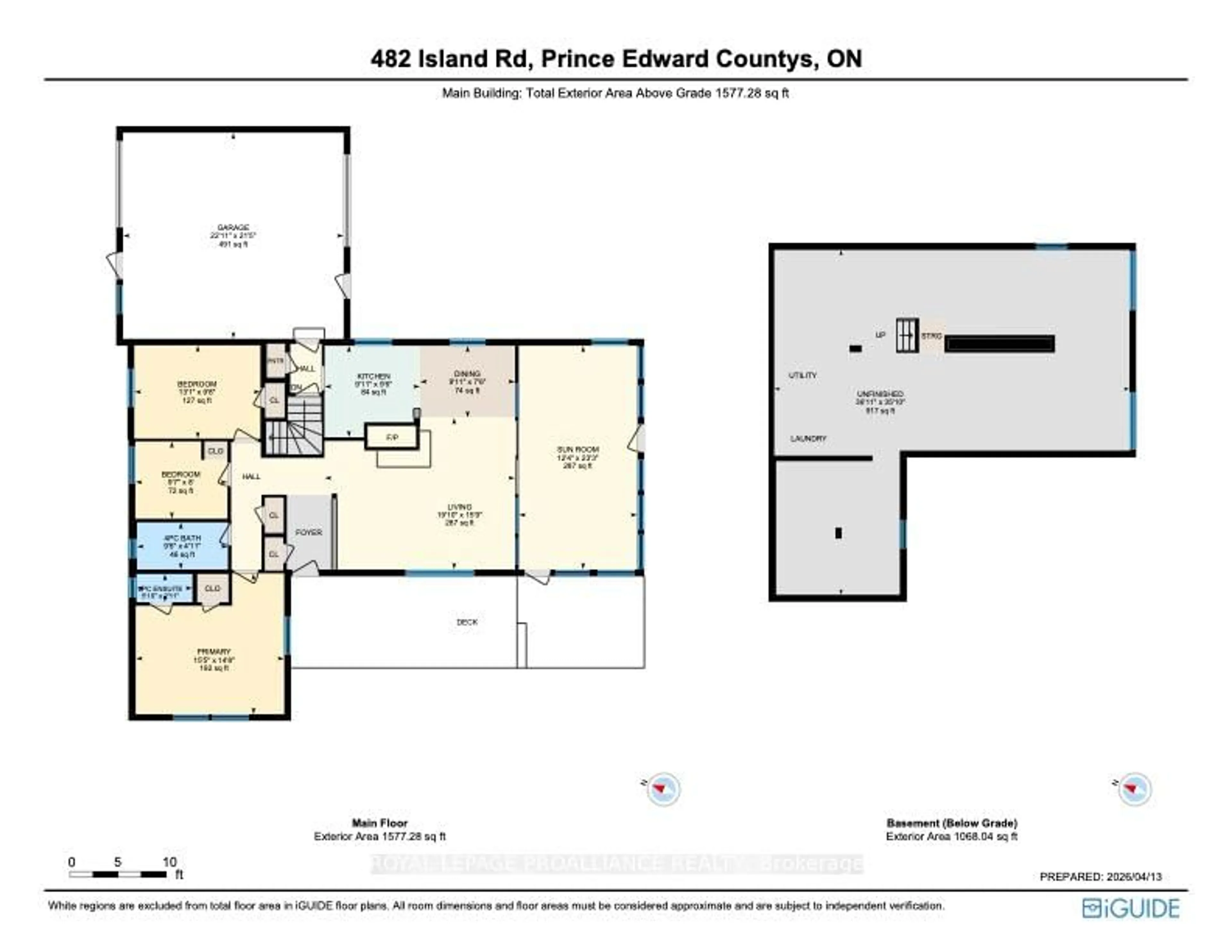 Floor plan for 482 Island Rd, Prince Edward County Ontario K0K 2T0
