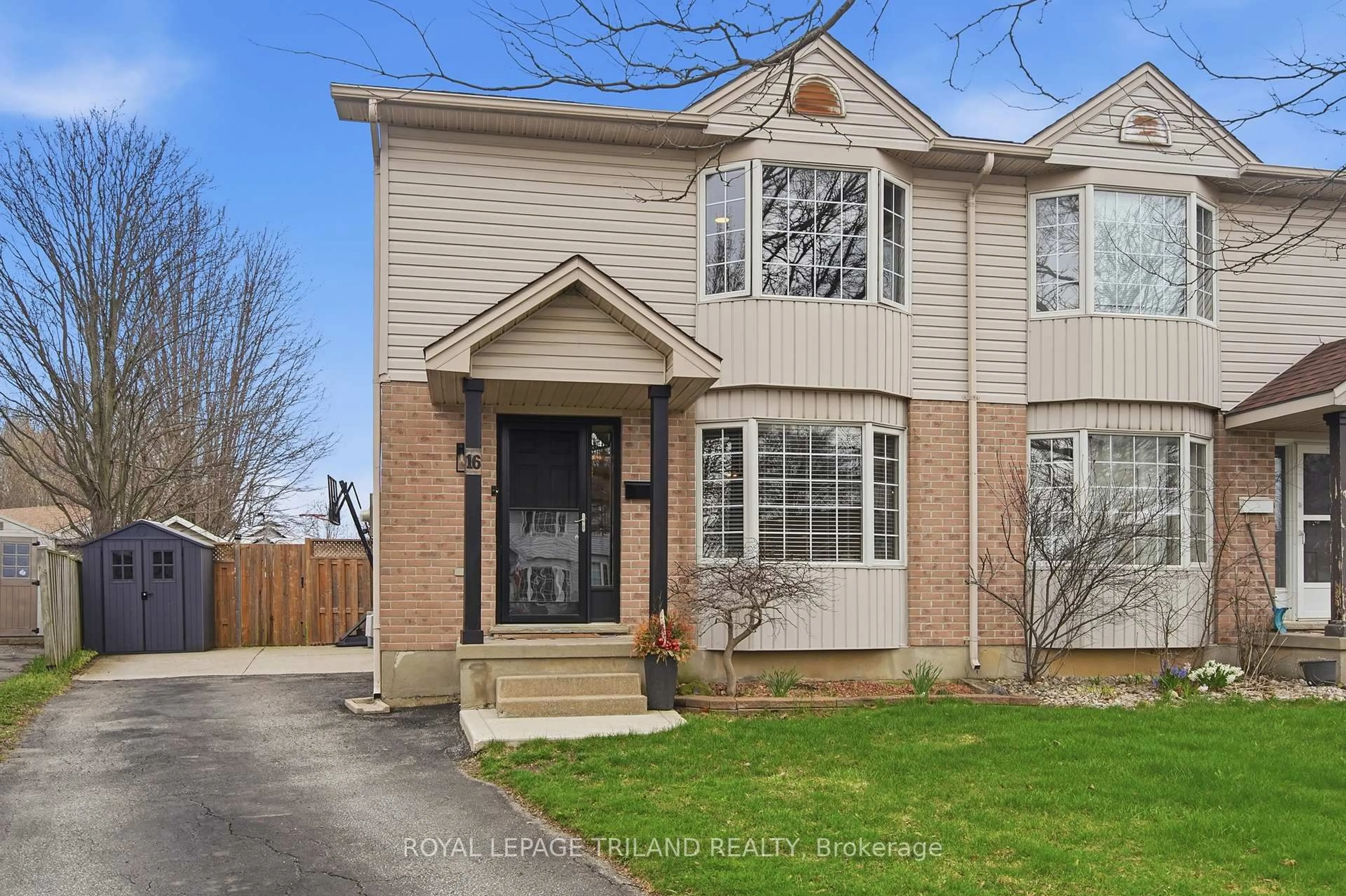 Home with brick exterior material, street for 16 Bowcott Cres, London East Ontario N5V 4W7