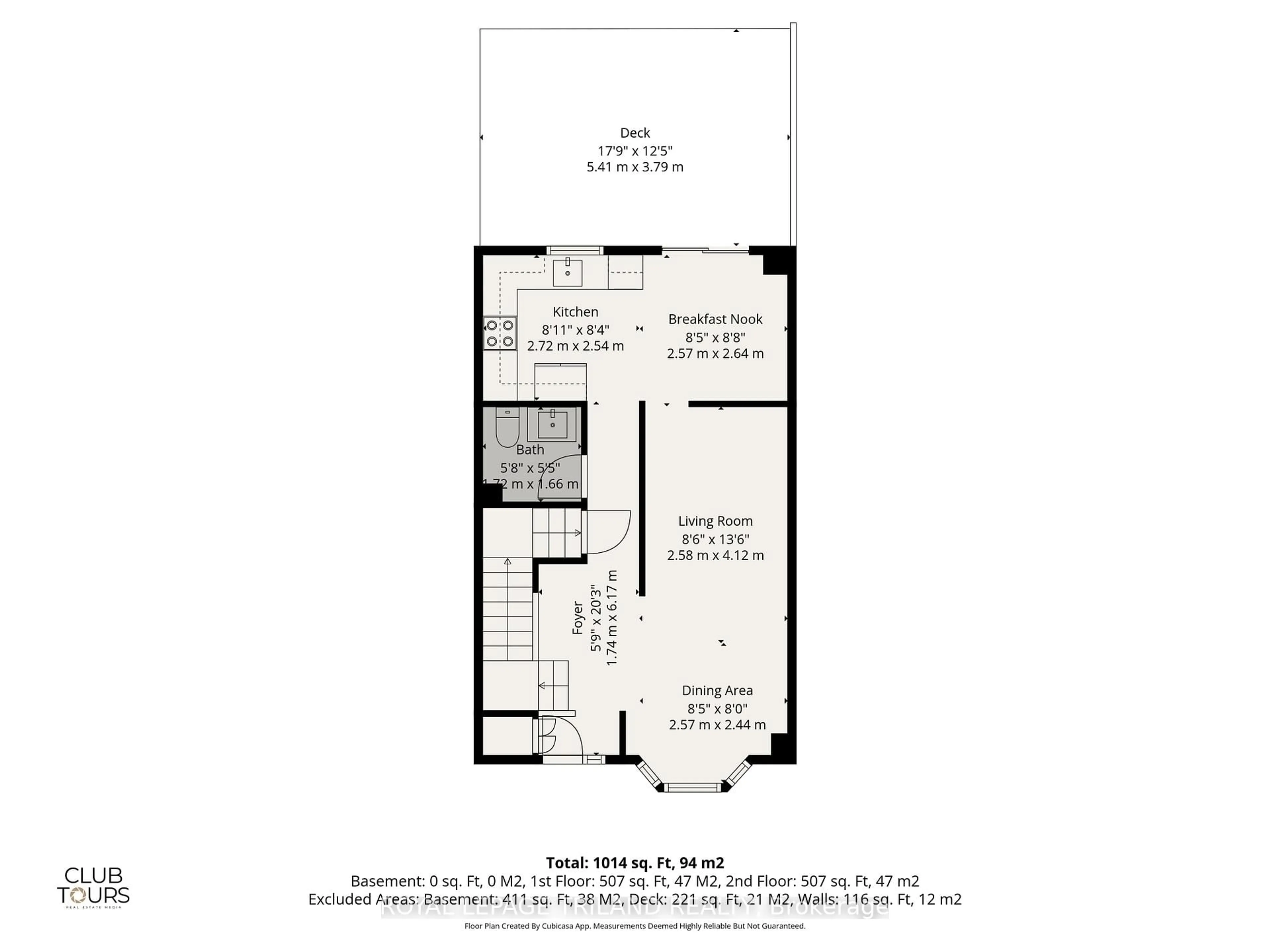Floor plan for 16 Bowcott Cres, London East Ontario N5V 4W7