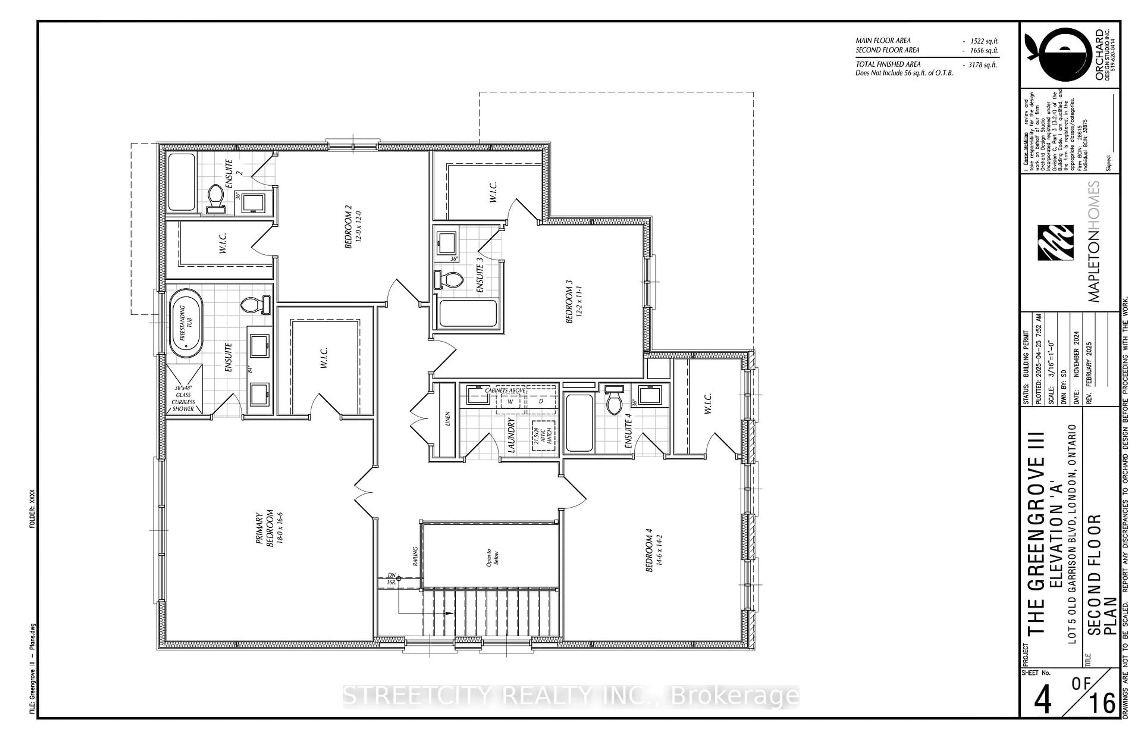 Floor plan for 6346 Old Garrison Blvd, London South Ontario N6P 0H3