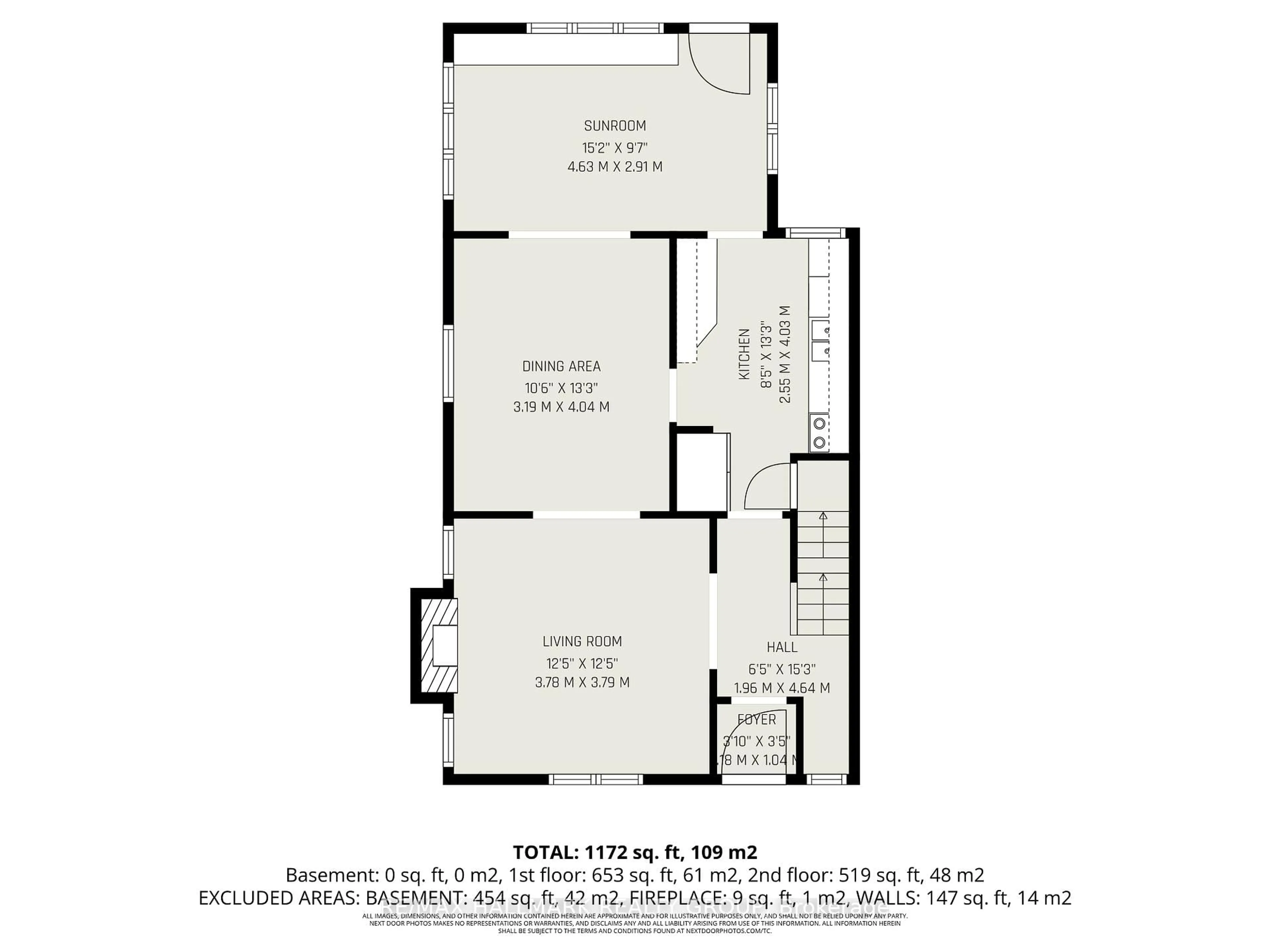 Floor plan for 115 Hamilton Ave, Ottawa Ontario K1Y 1C1