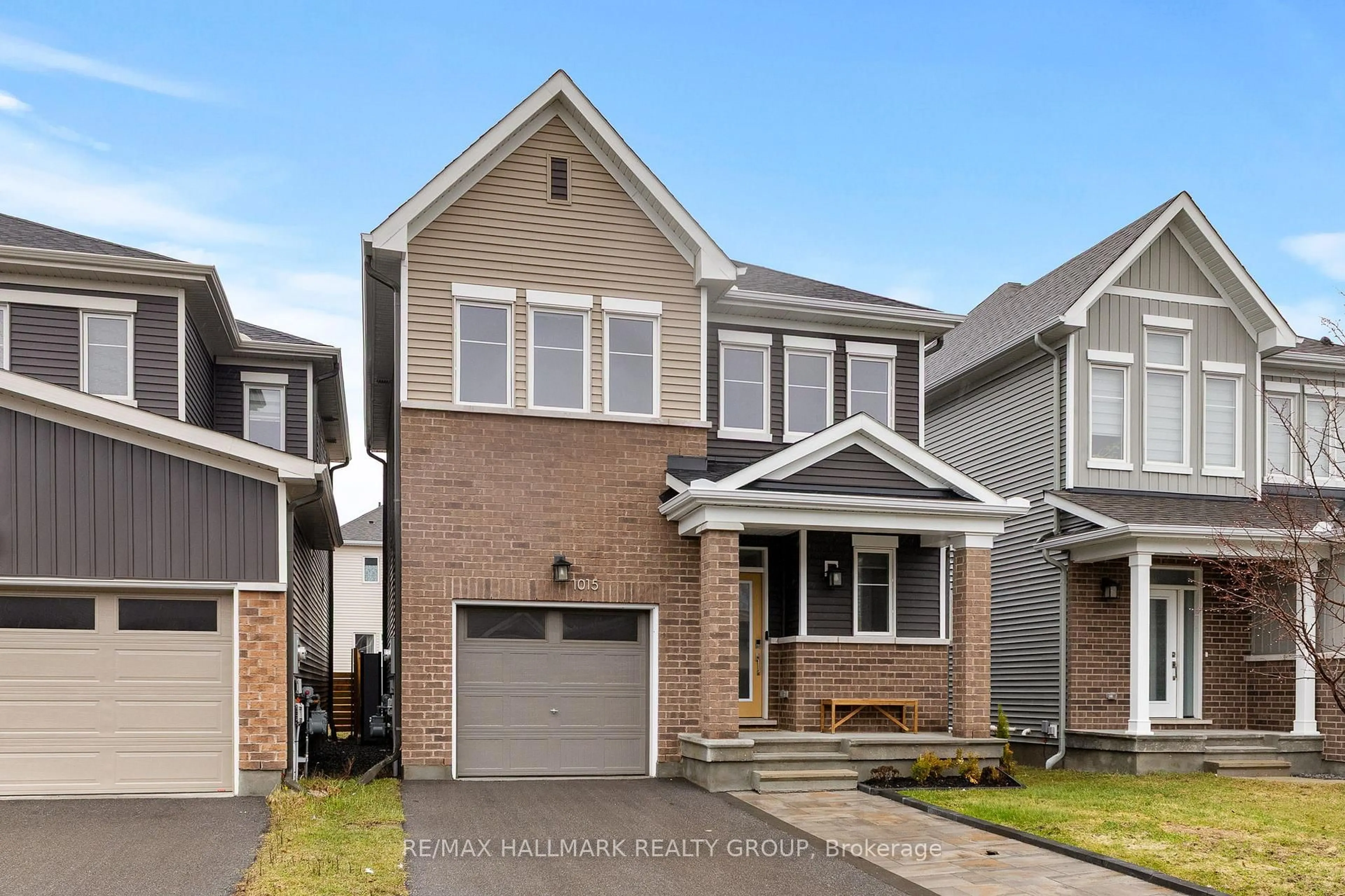 Home with brick exterior material, street for 1015 Cottontail Walk, Ottawa Ontario K4A 5H7