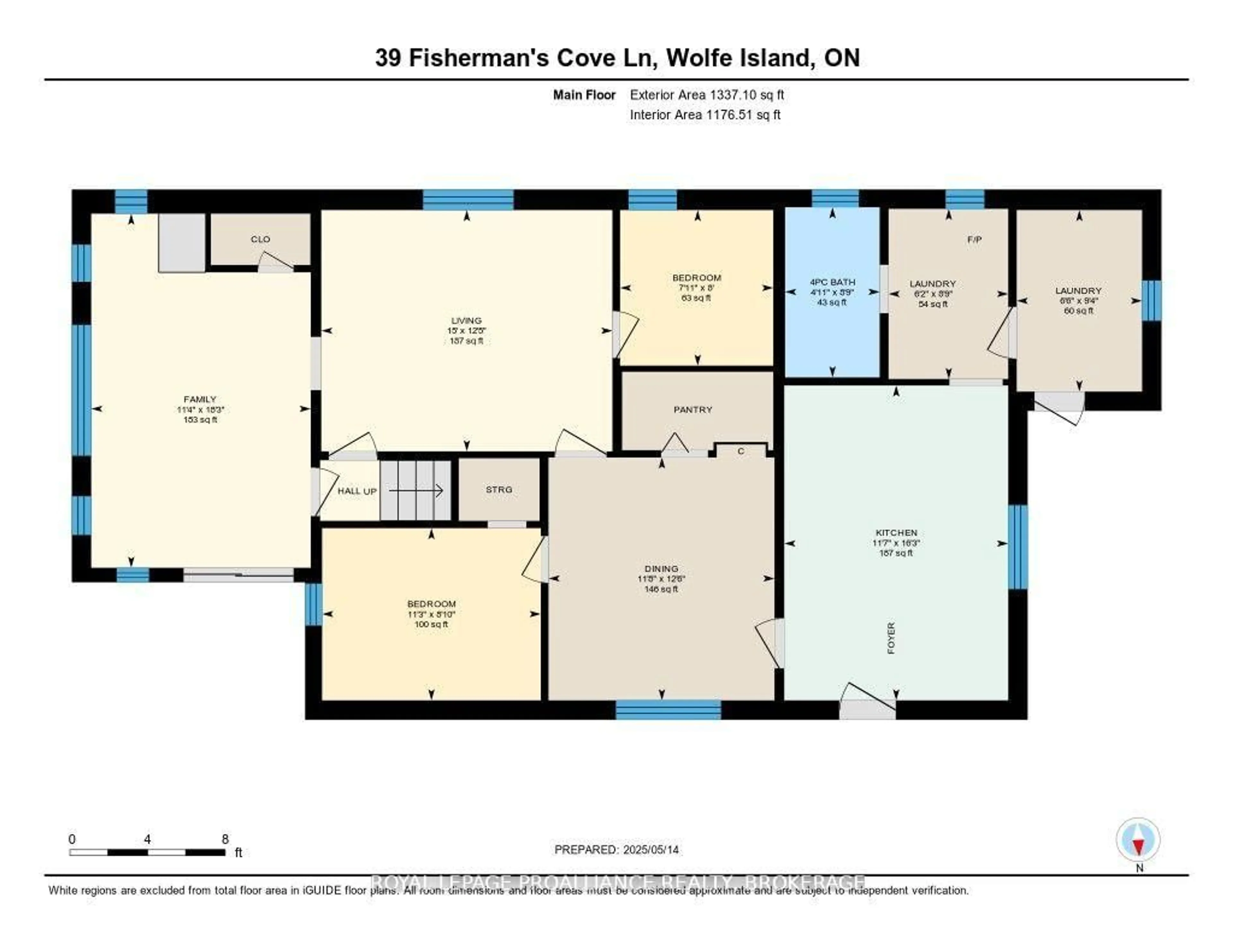 Floor plan for 39 Fisherman's Cove Lane, Wolfe Island Ontario K0H 2Y0