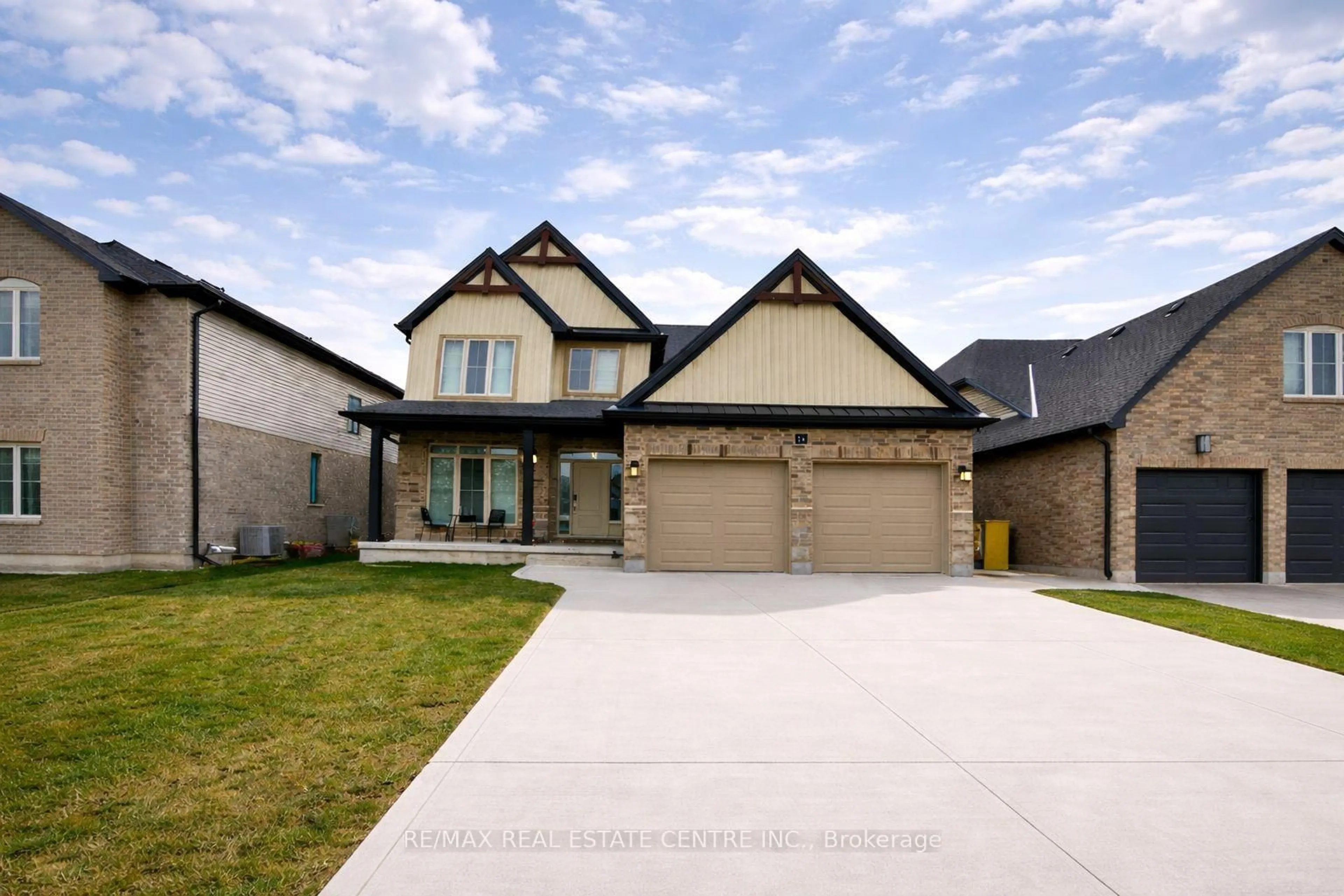 Home with brick exterior material, street for 54 wayside Lane, Southwold Ontario N5P 3T2