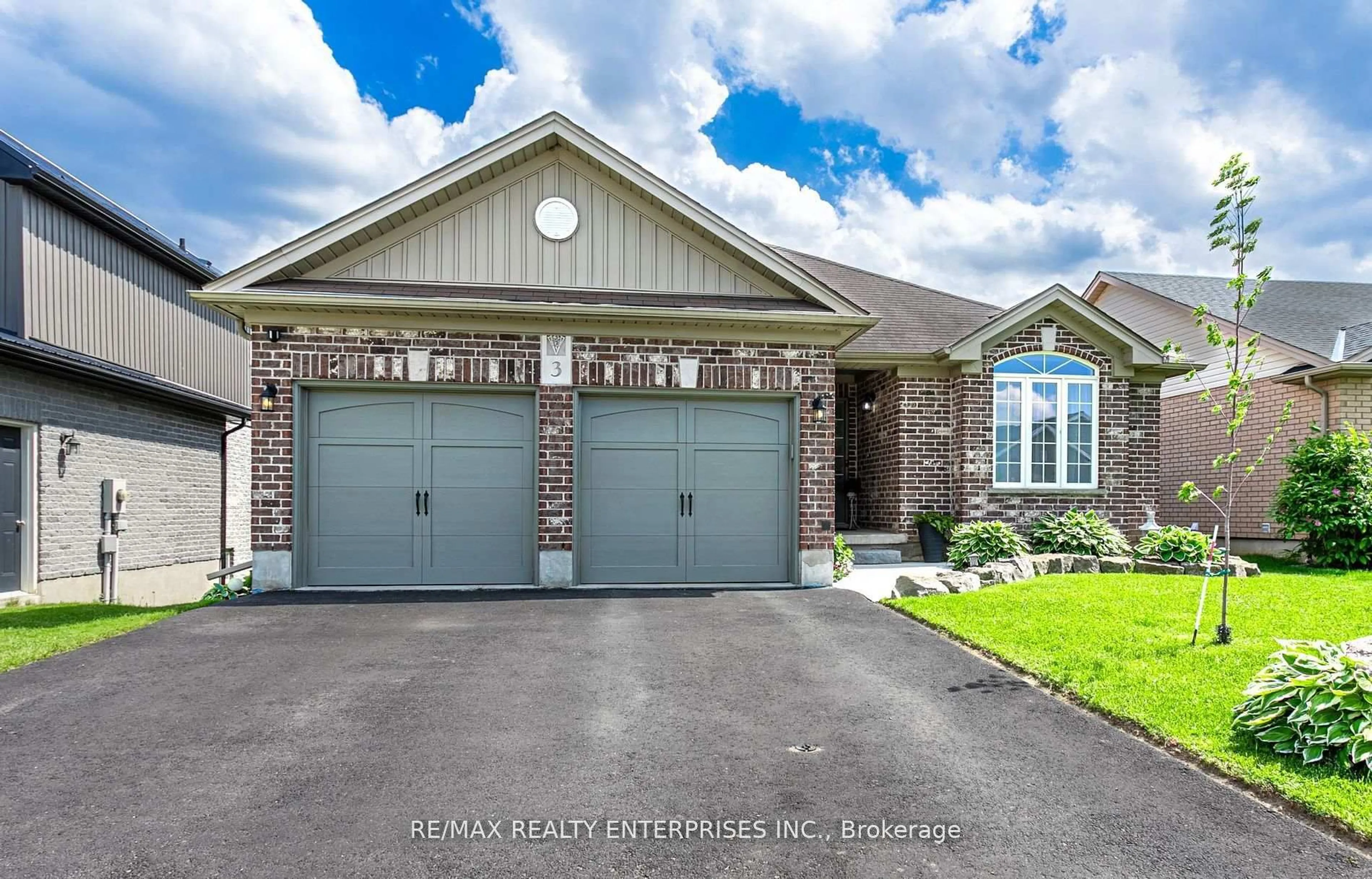 Home with brick exterior material, street for 3 Woodhatch Cres, Ingersoll Ontario N5C 0A2