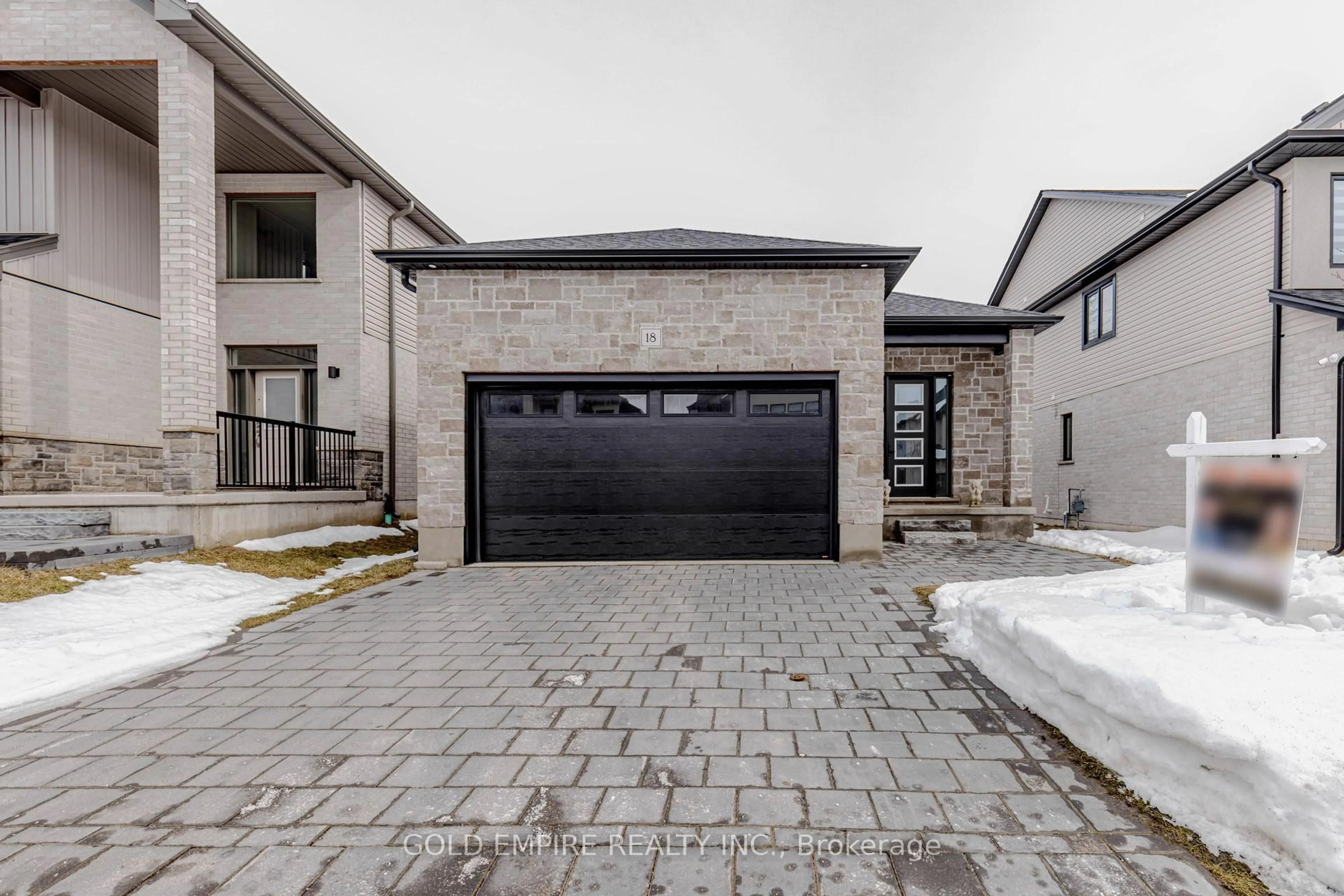 Home with brick exterior material, street for 7966 Fallon Dr #18, Lucan Biddulph Ontario N0M 1V0