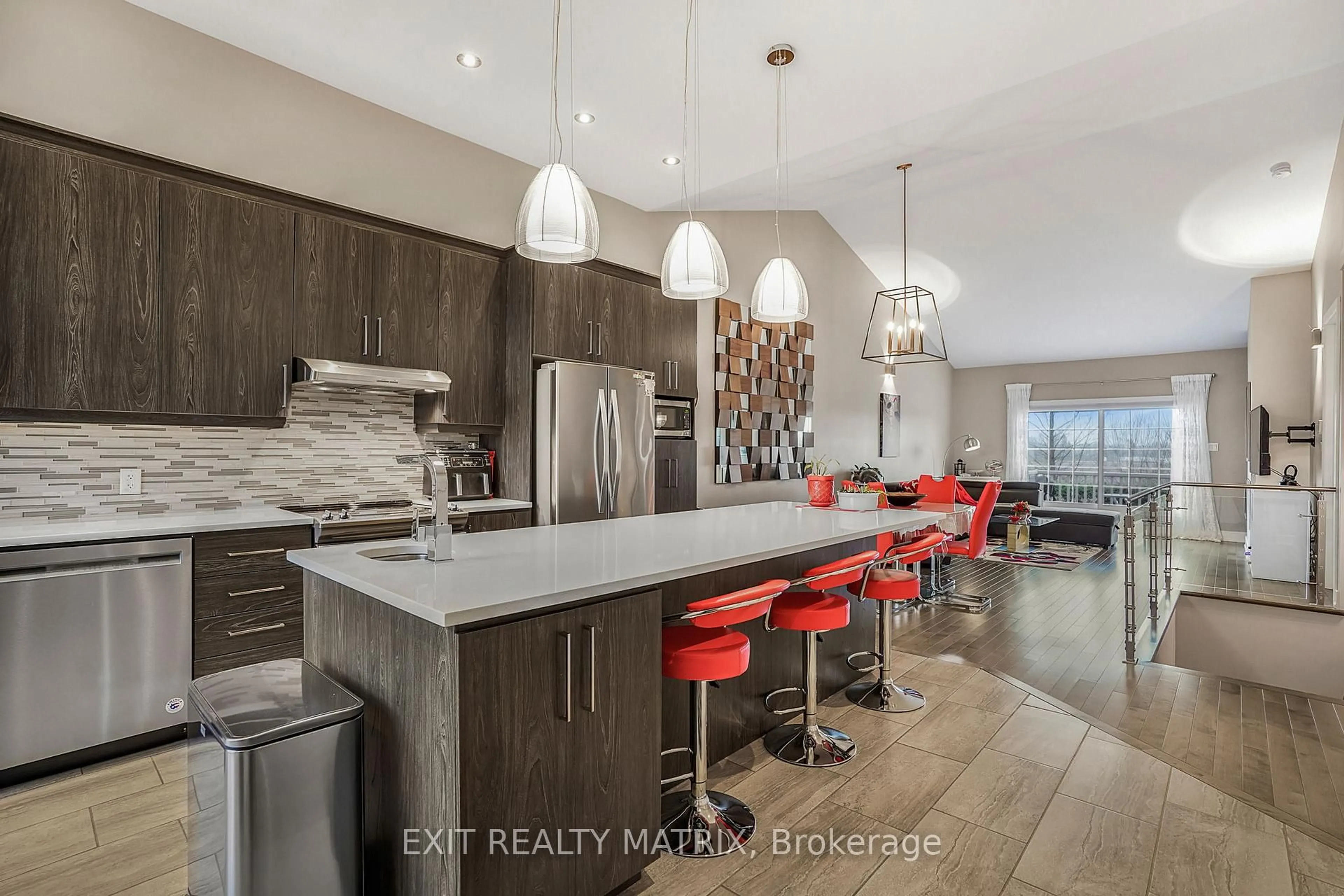 Open concept kitchen, ceramic/tile floor for 59 Pilon St, Champlain Ontario K0B 1K0